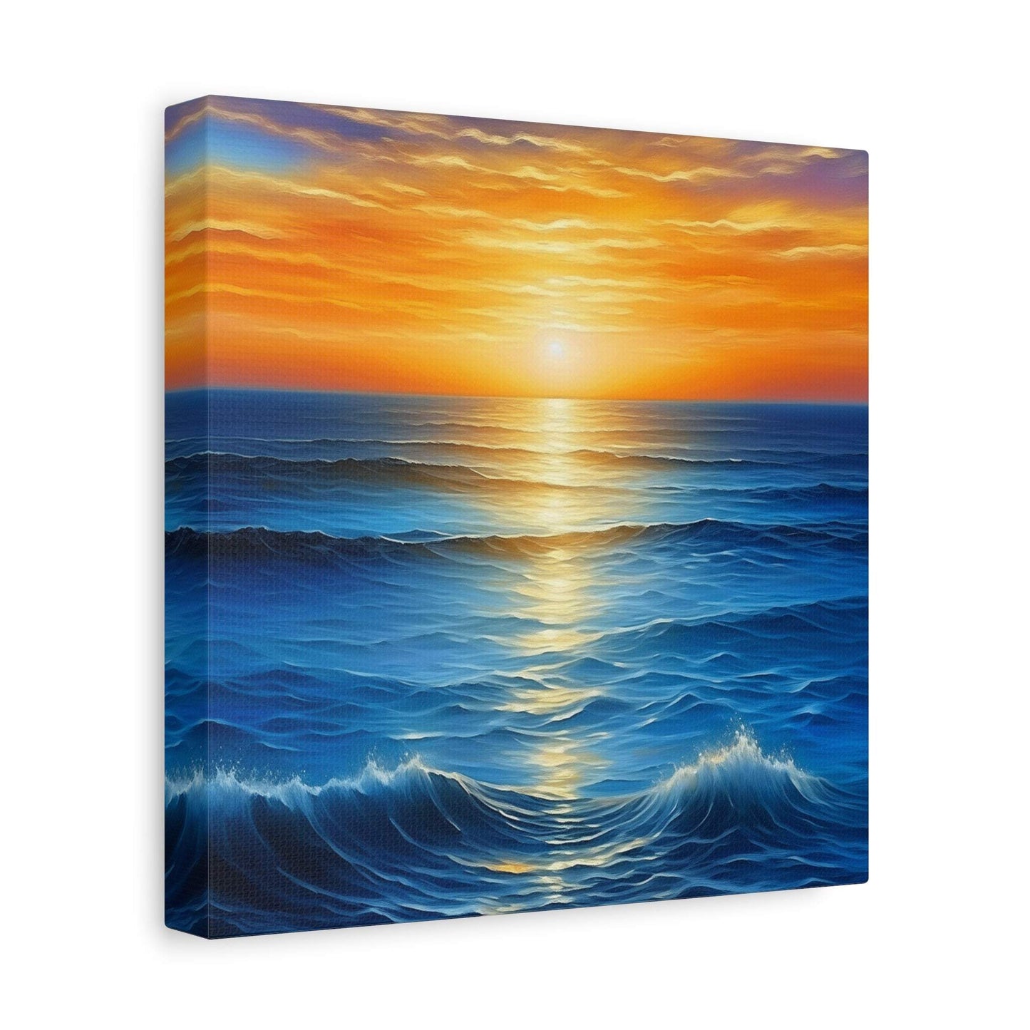 coastal artwork, ocean canvas wall art, beach canvas art, abstract seascape