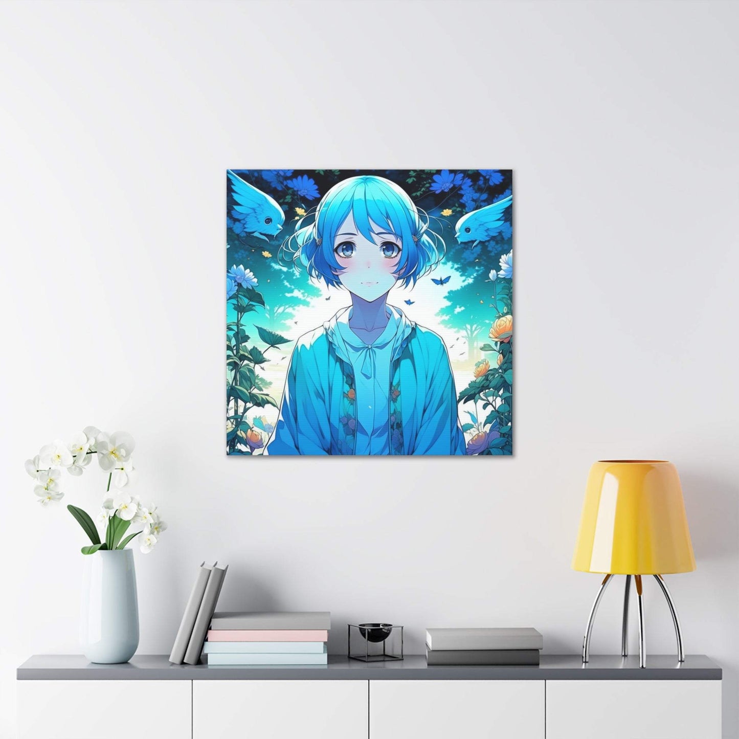 anime art, anime girl poster