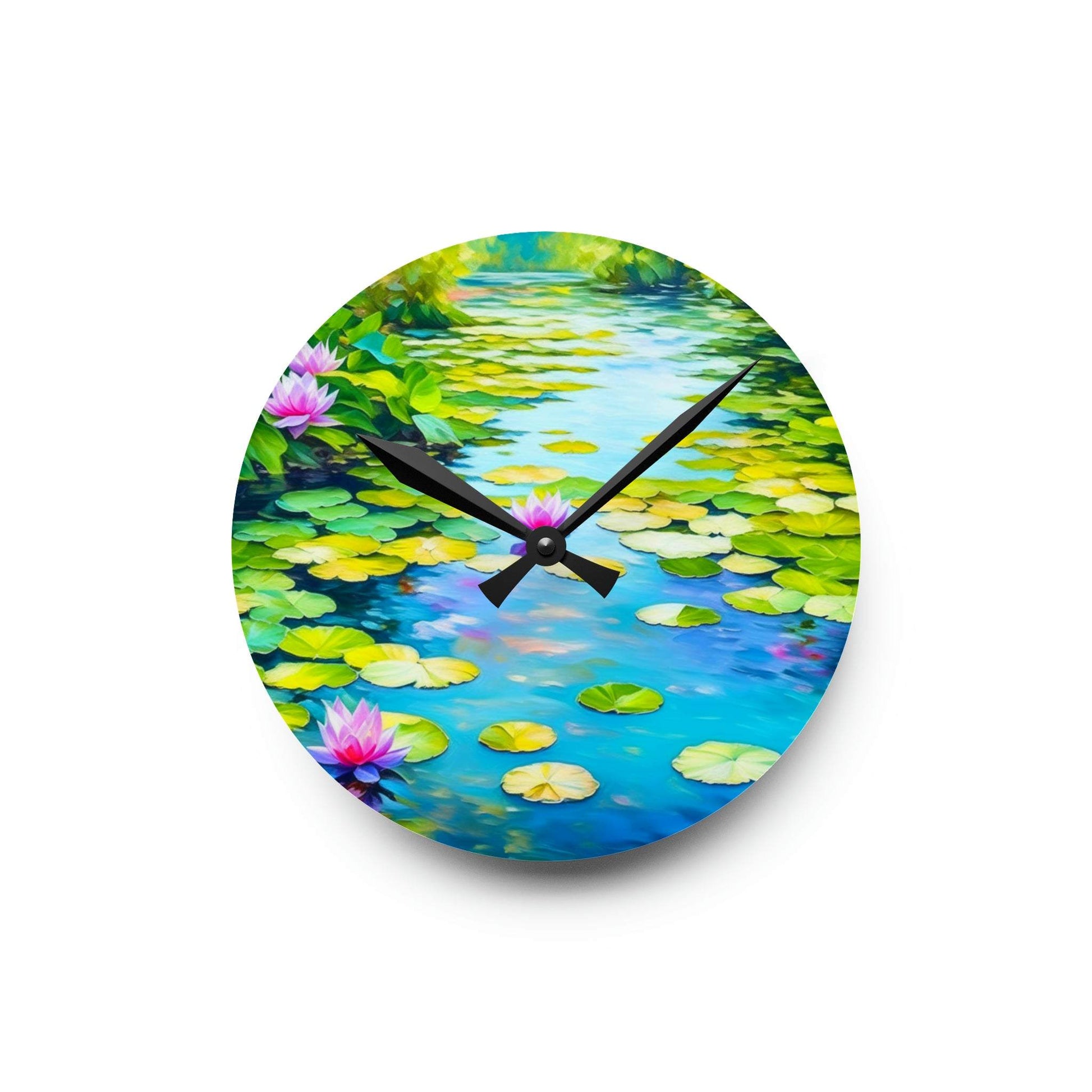 floral wall clock, unique wall clock
