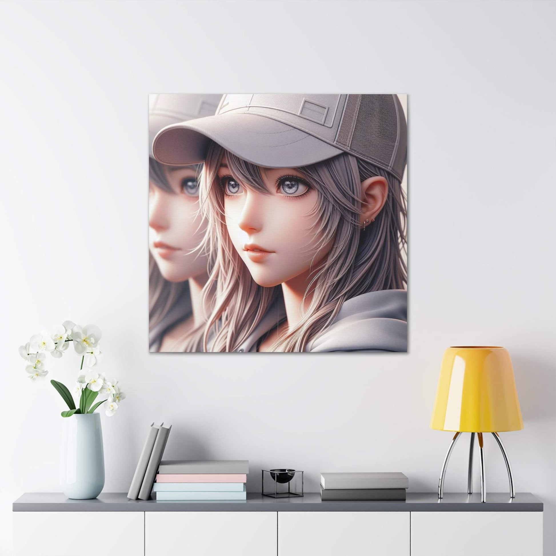 anime art, anime girl poster