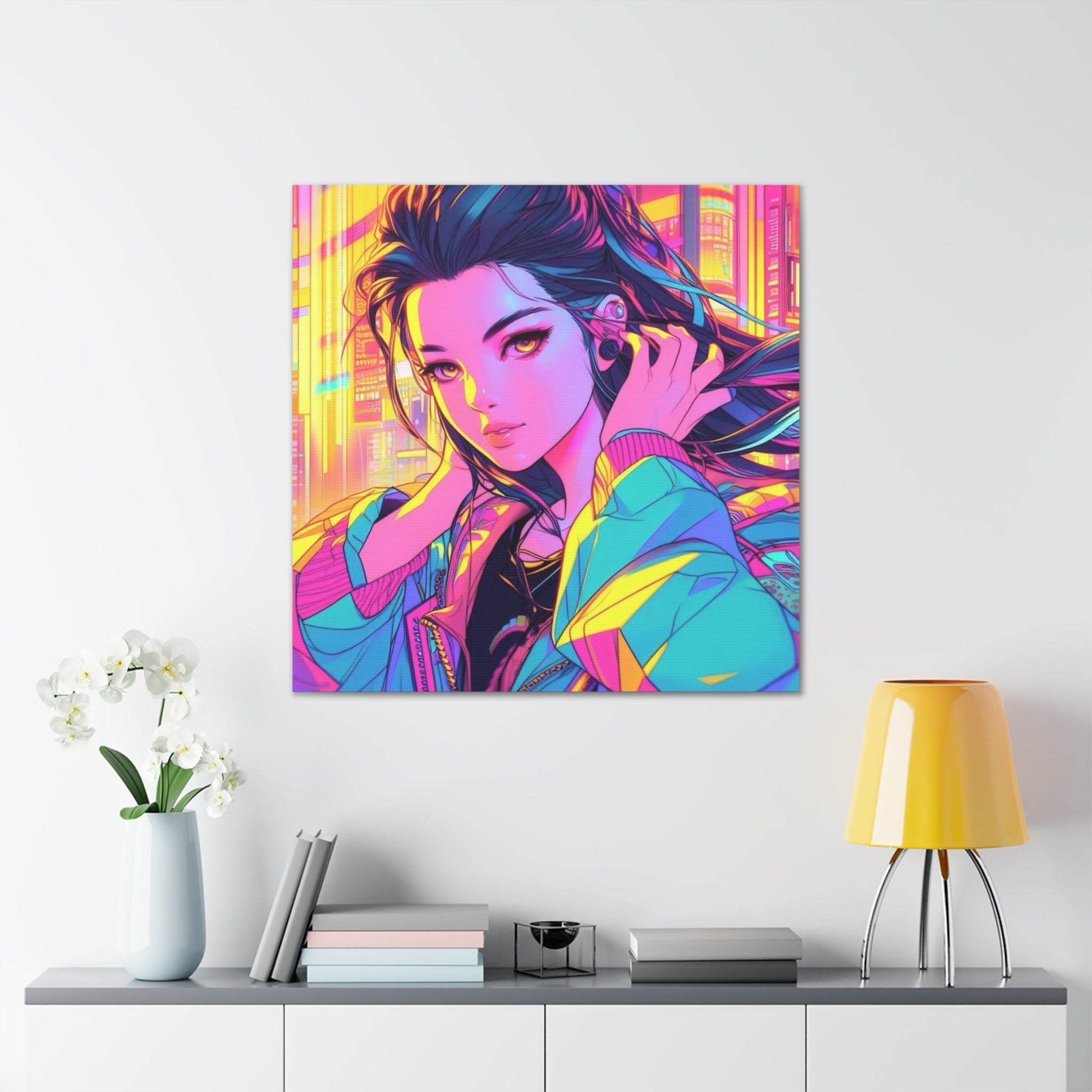 anime art, anime girl poster