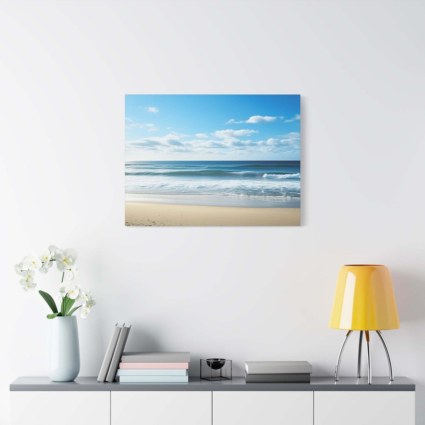 ocean canvas, beach print