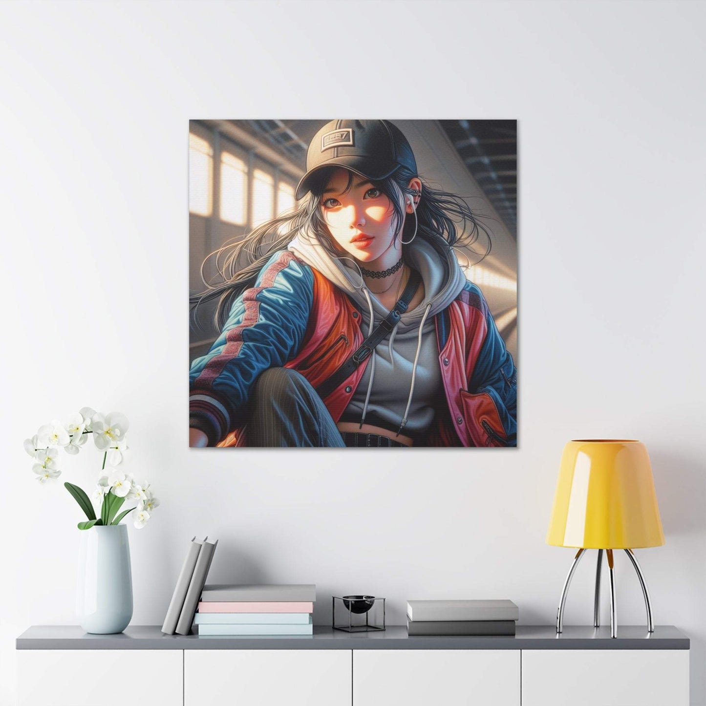 anime art, anime girl poster