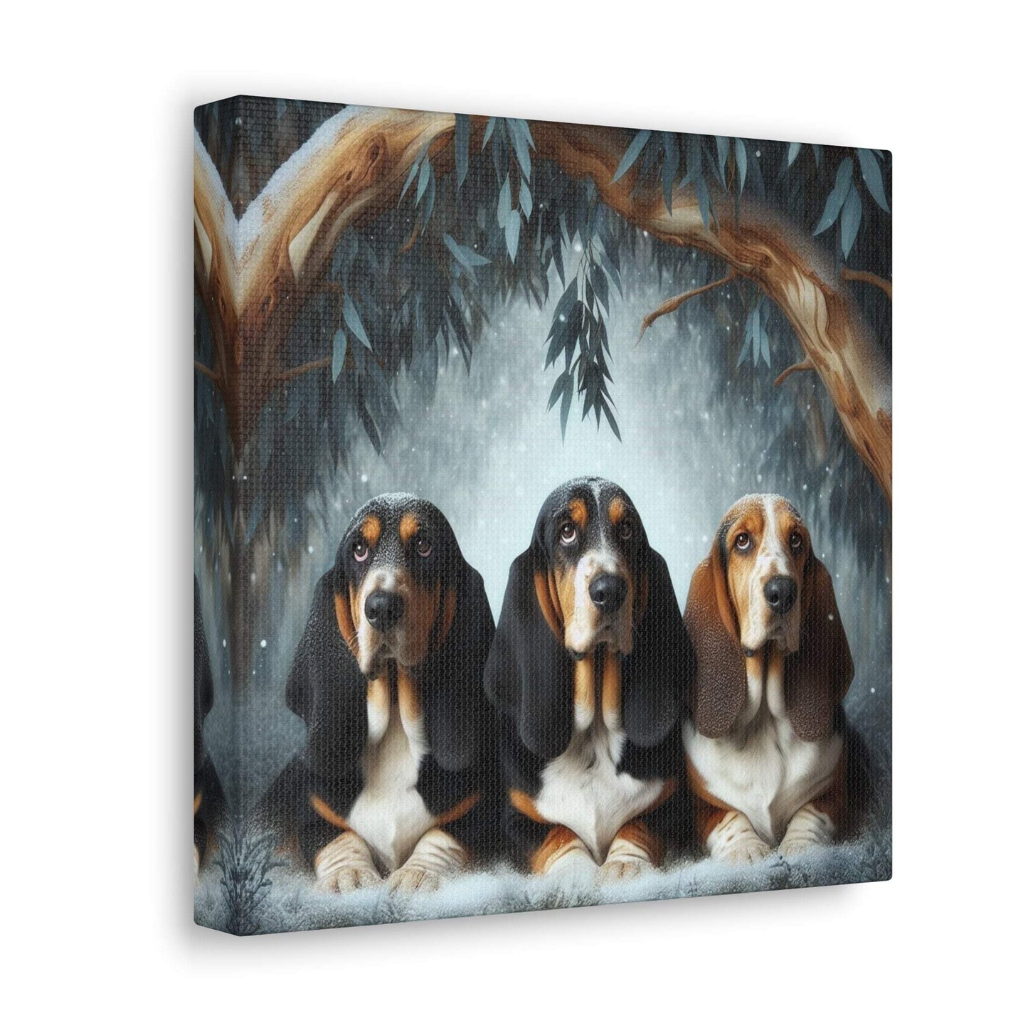 basset hound art, basset hound artwork