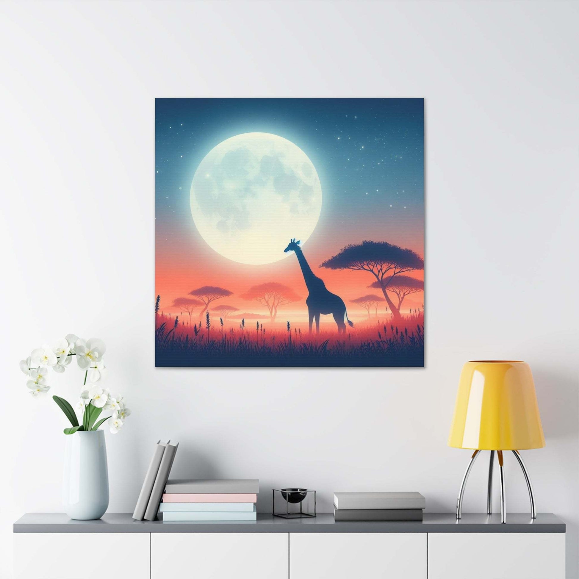 giraffe artwork, giraffe wall art canvas