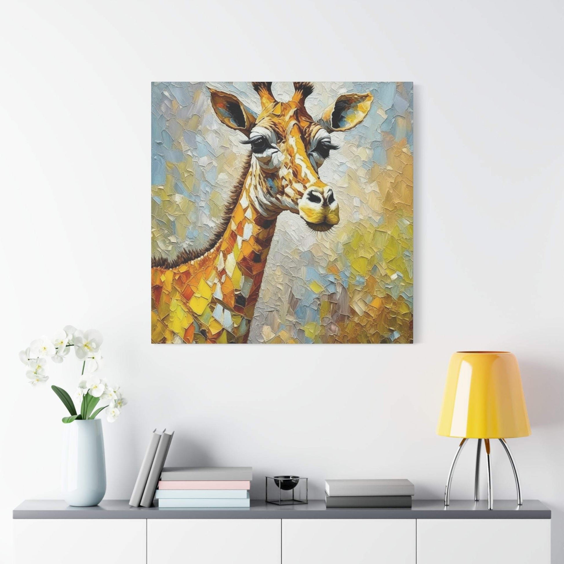 giraffe wall art, giraffe canvas, giraffe artwork