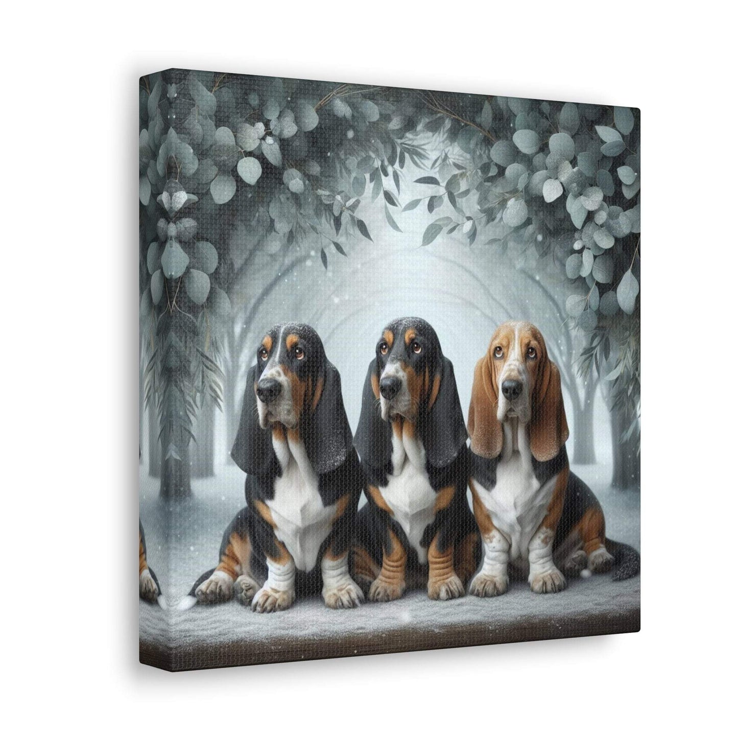 basset hound art, basset hound artwork