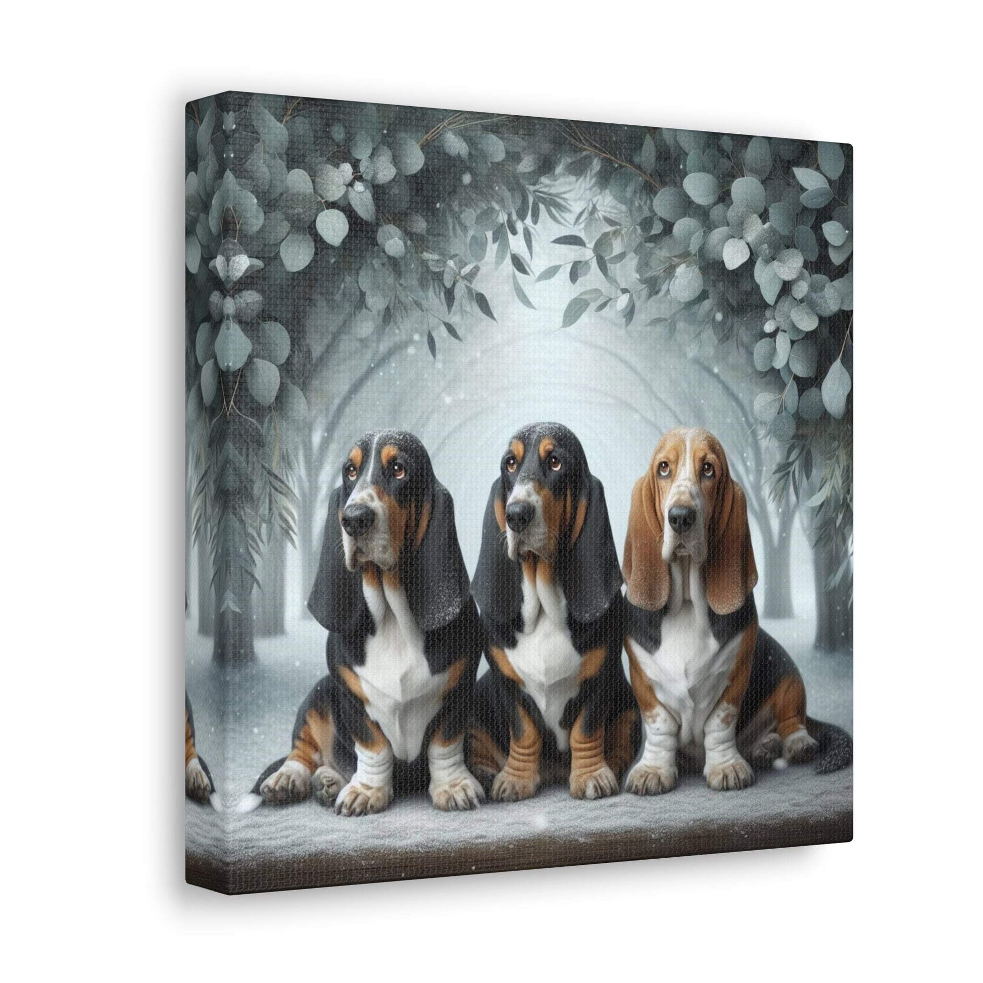 basset hound art, basset hound artwork