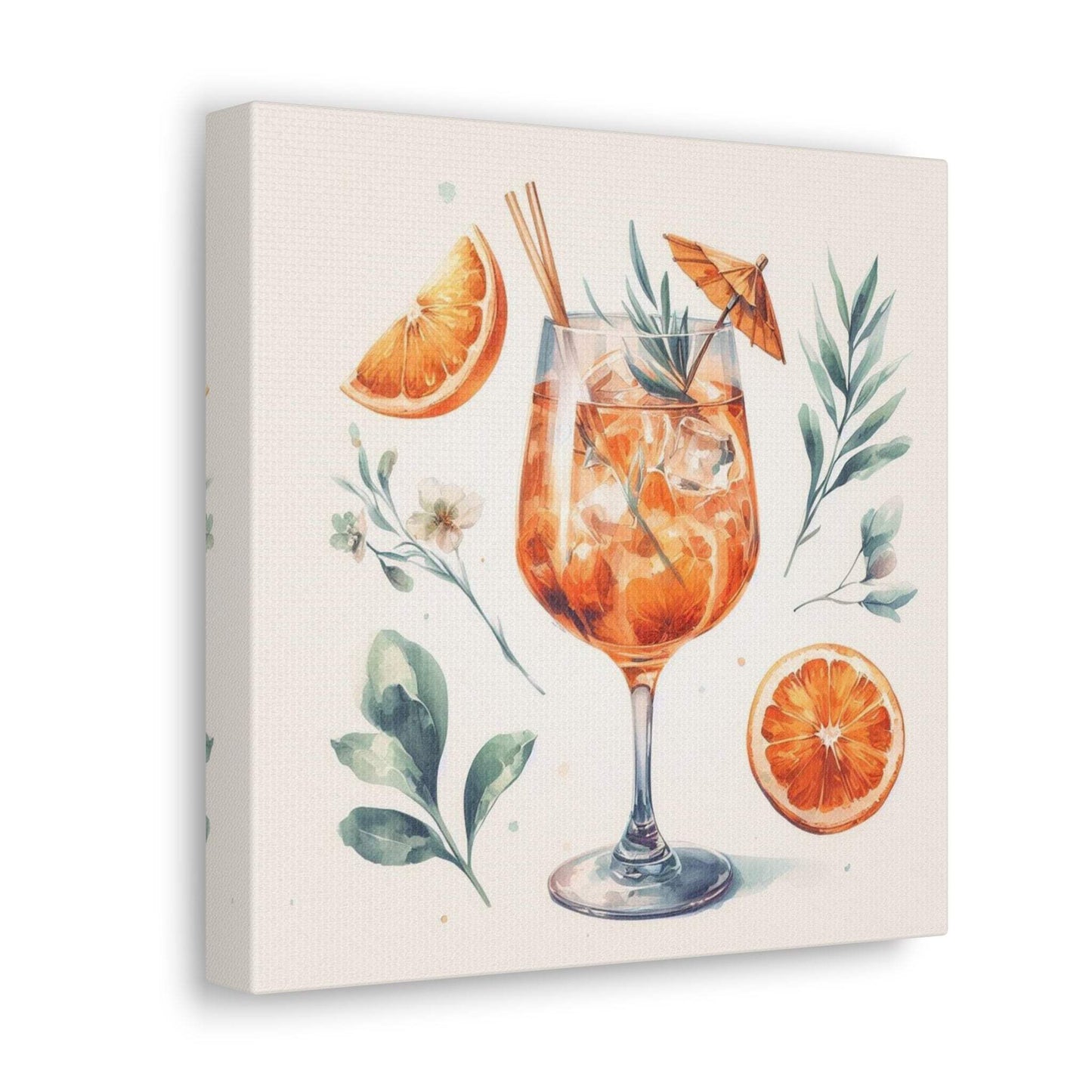 aperol spritz poster, cocktail poster, bar cart decor