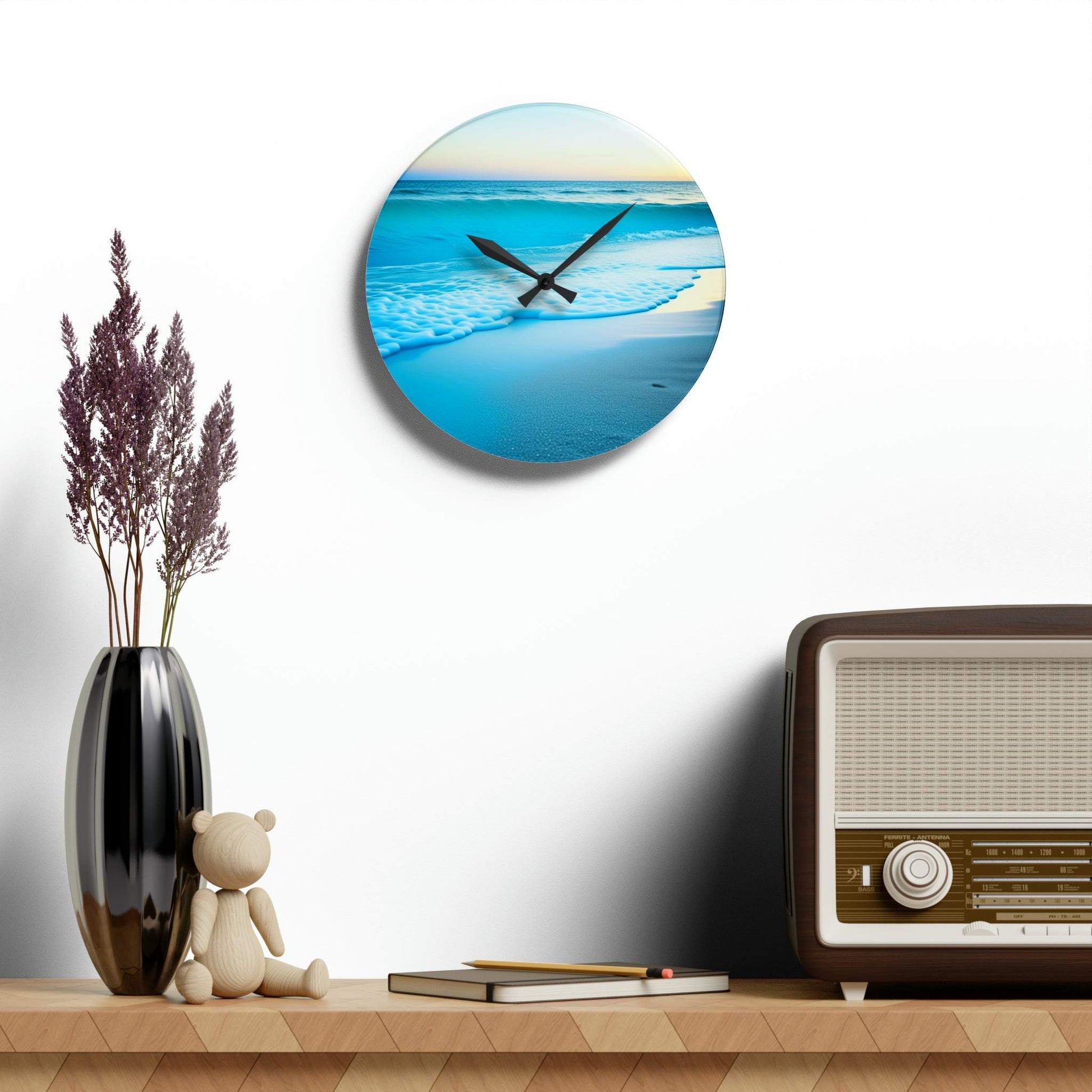 ocean clock, unique wall clock