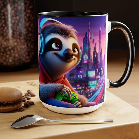 sloth mug, gaming mug