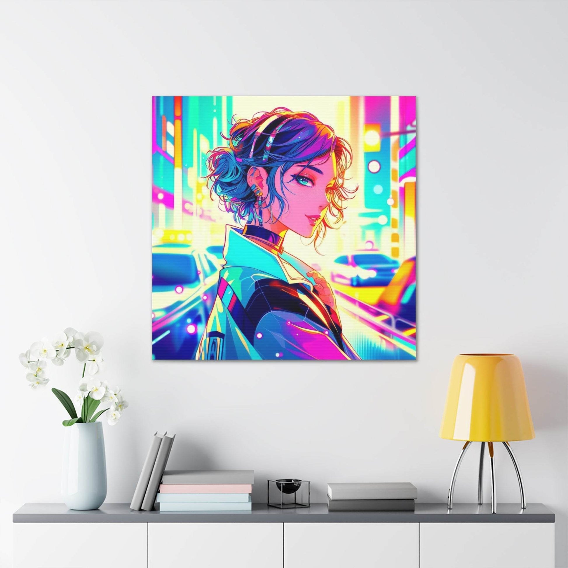 anime art. anime girl poster