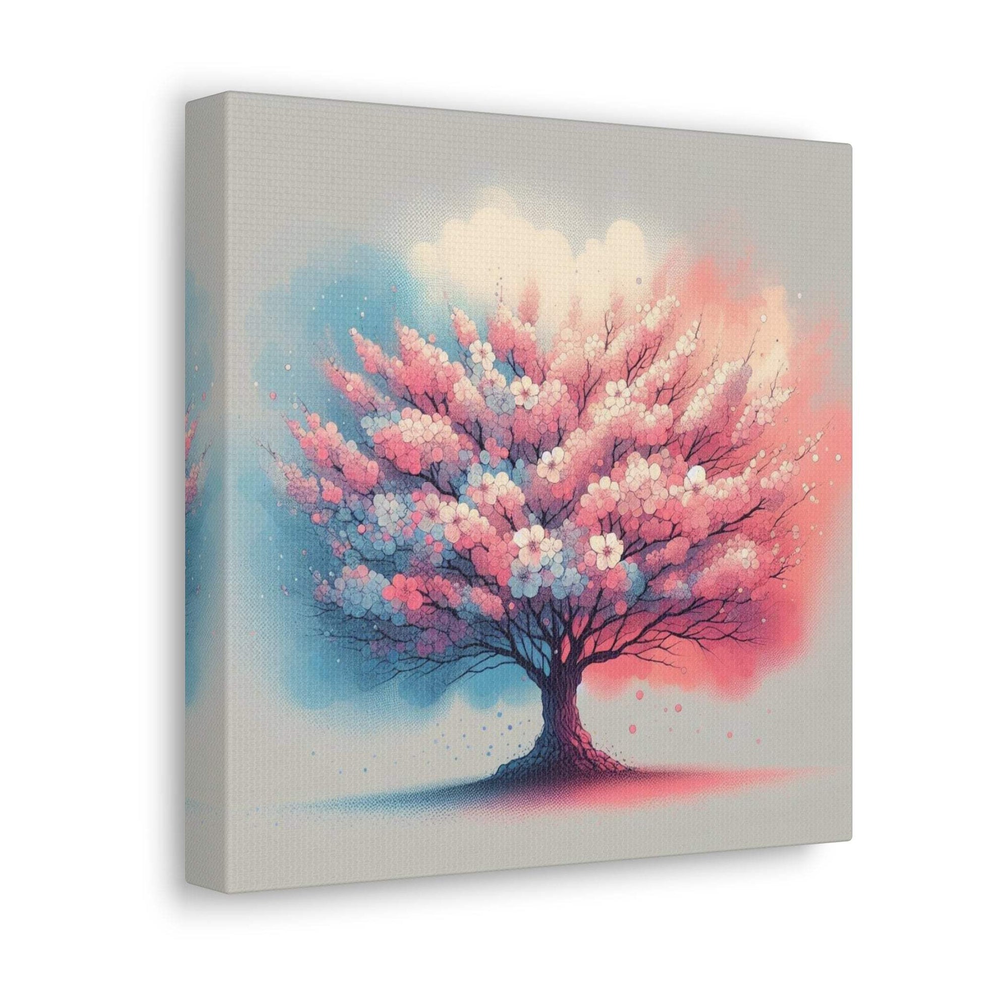 blossom artwork, cherry blossom wall art, blossom canvas