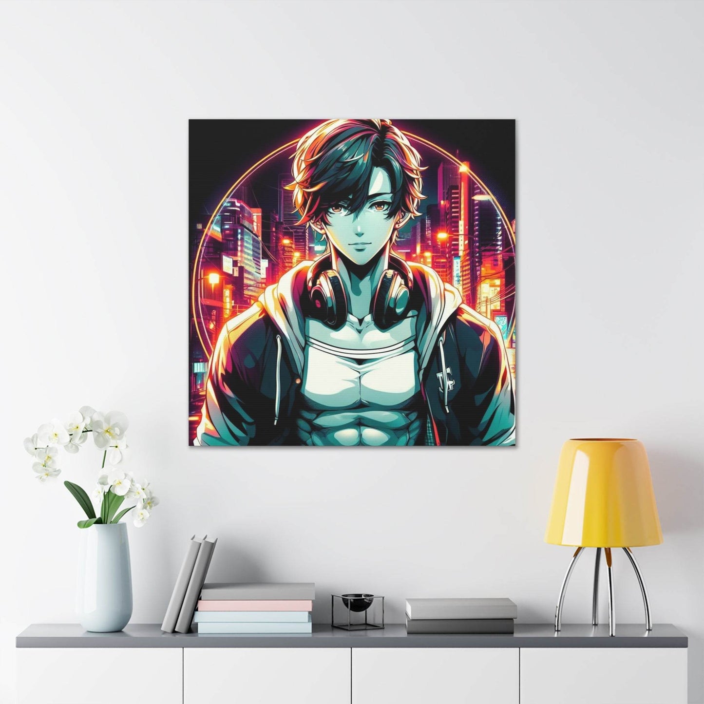 anime art, anime boy poster, anime canvas