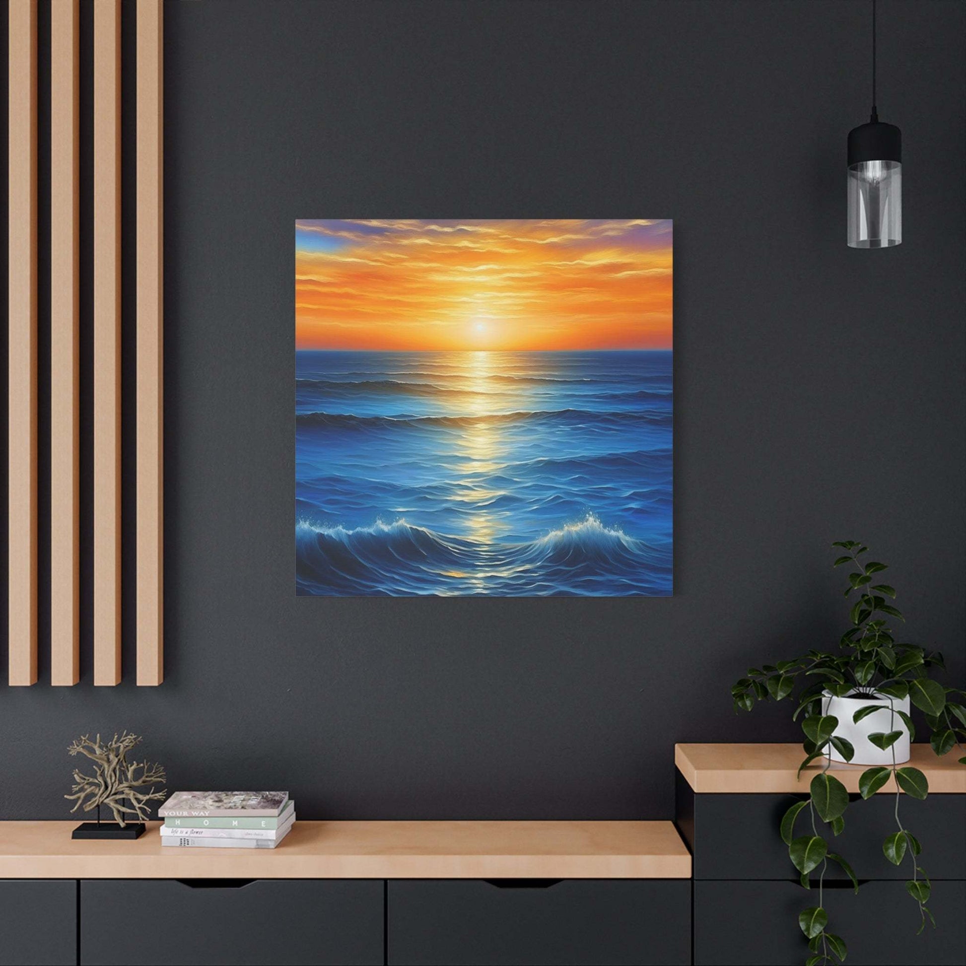 coastal artwork, ocean canvas wall art, beach canvas art, abstract seascape