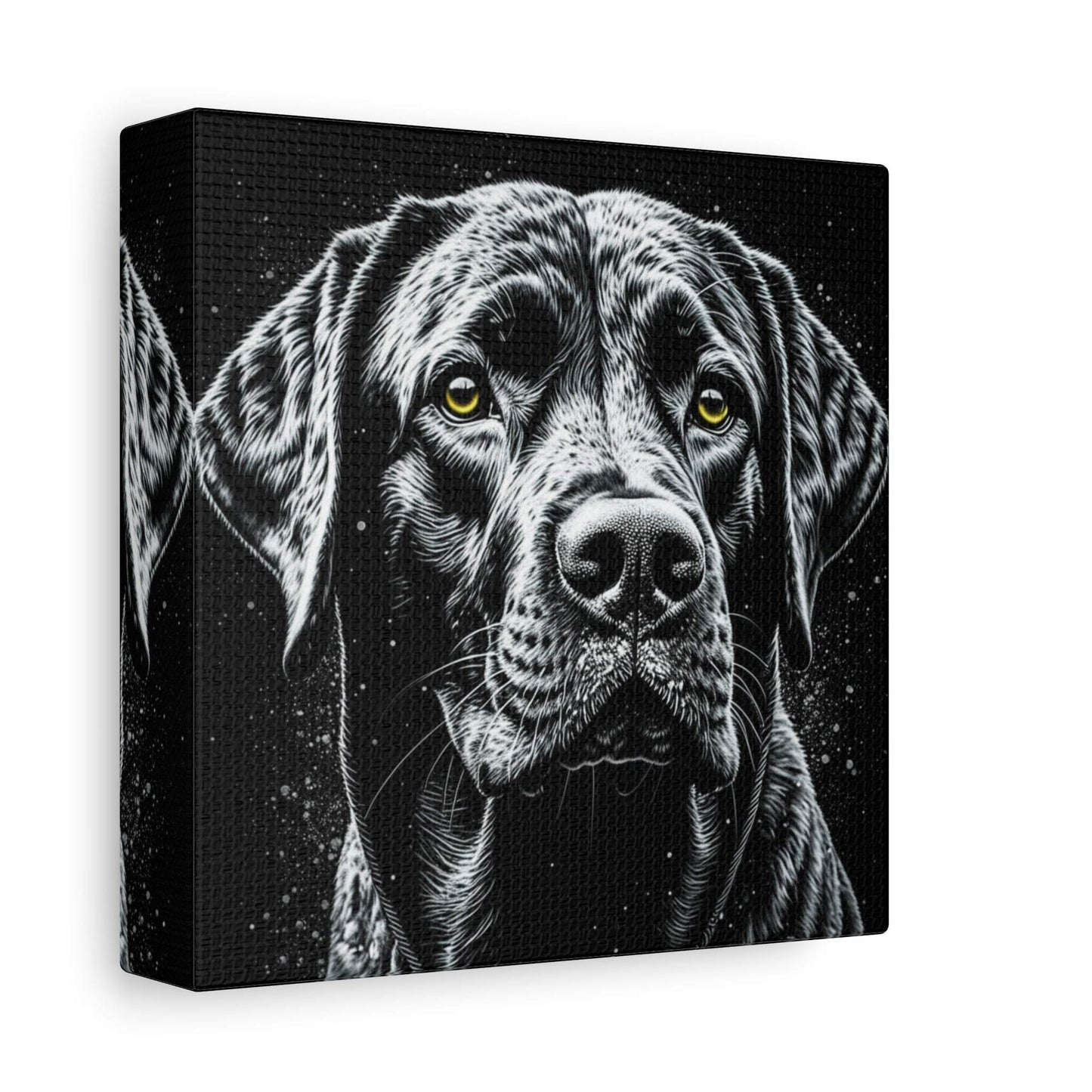 labrador print, black labrador art