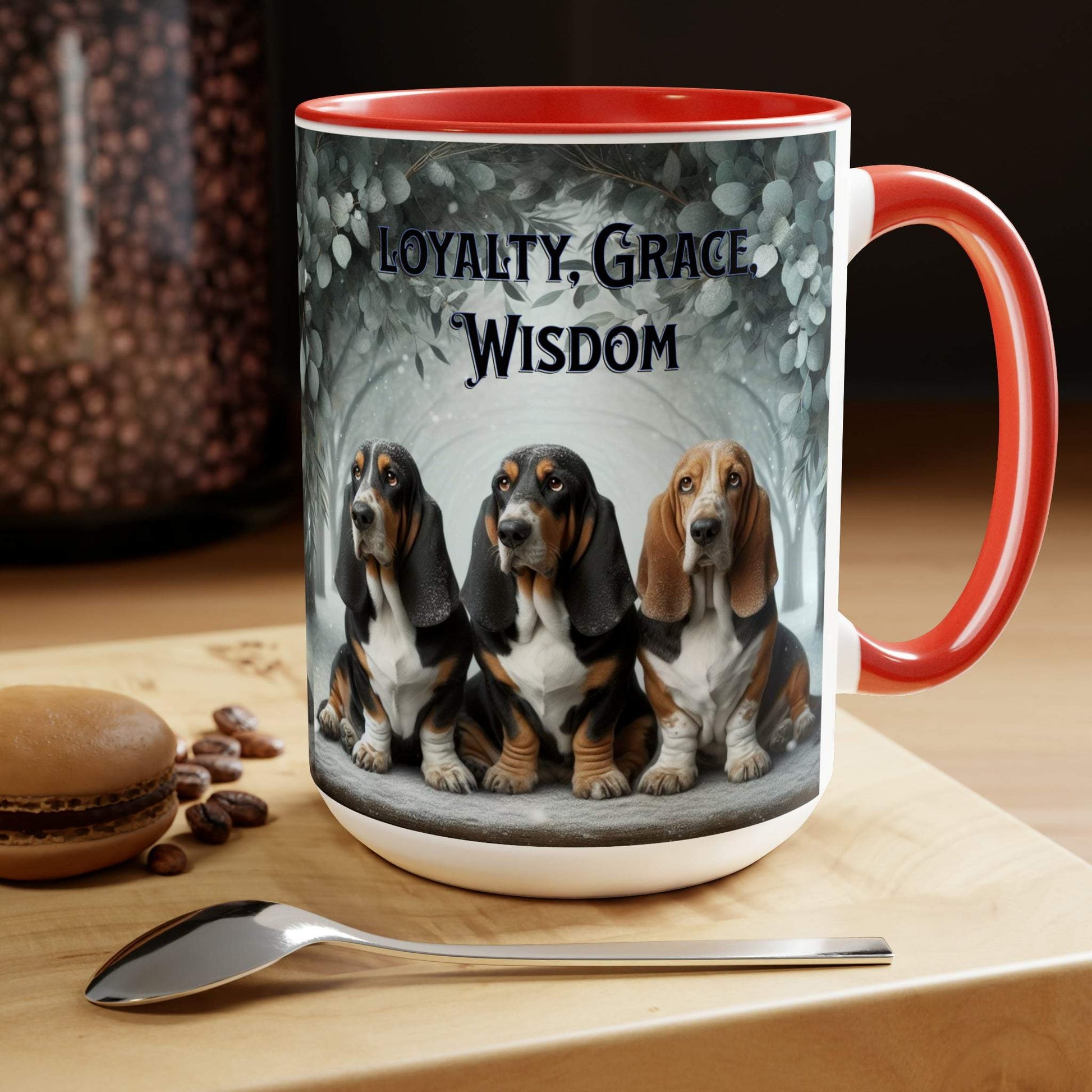 basset hound mug, basset hound coffee mug