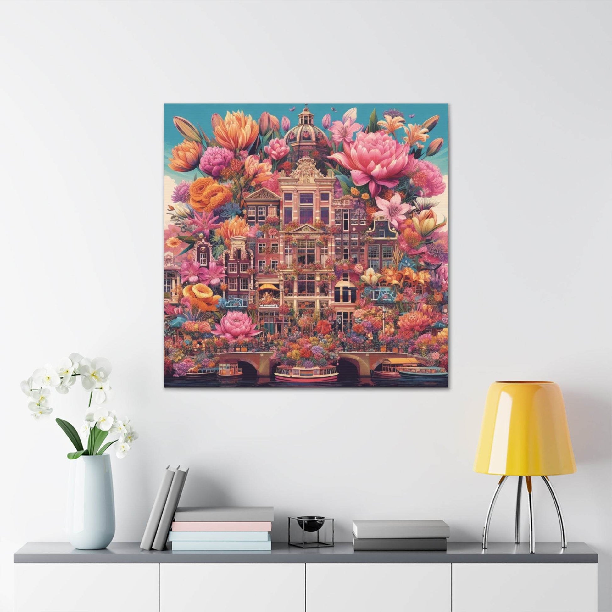 flower market poster, amsterdam poster