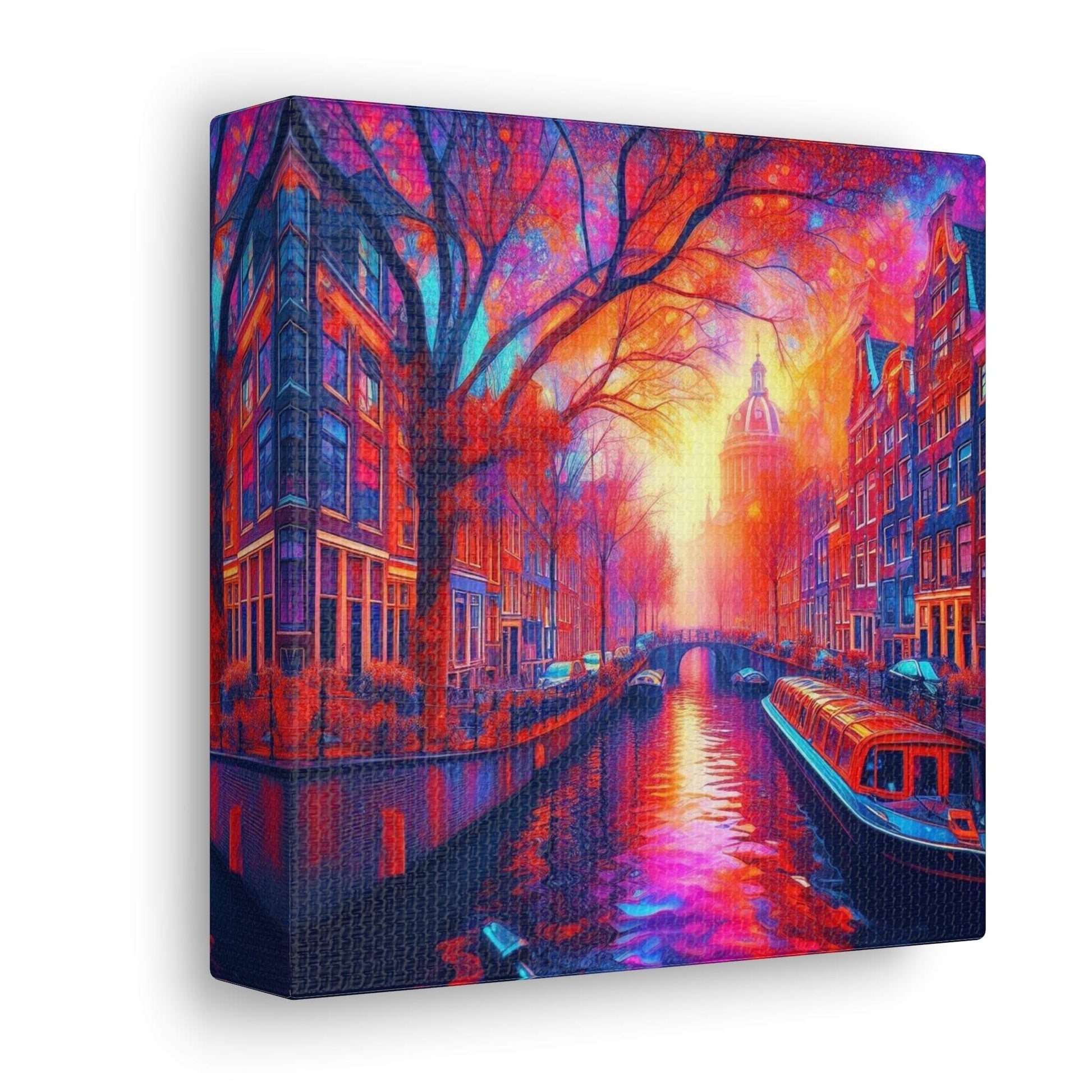 amsterdam wall art, amsterdam painting, amsterdam poster