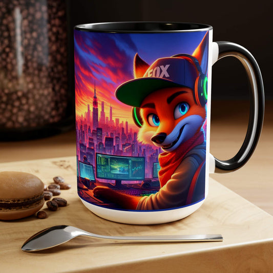 fox mug, gaming mug