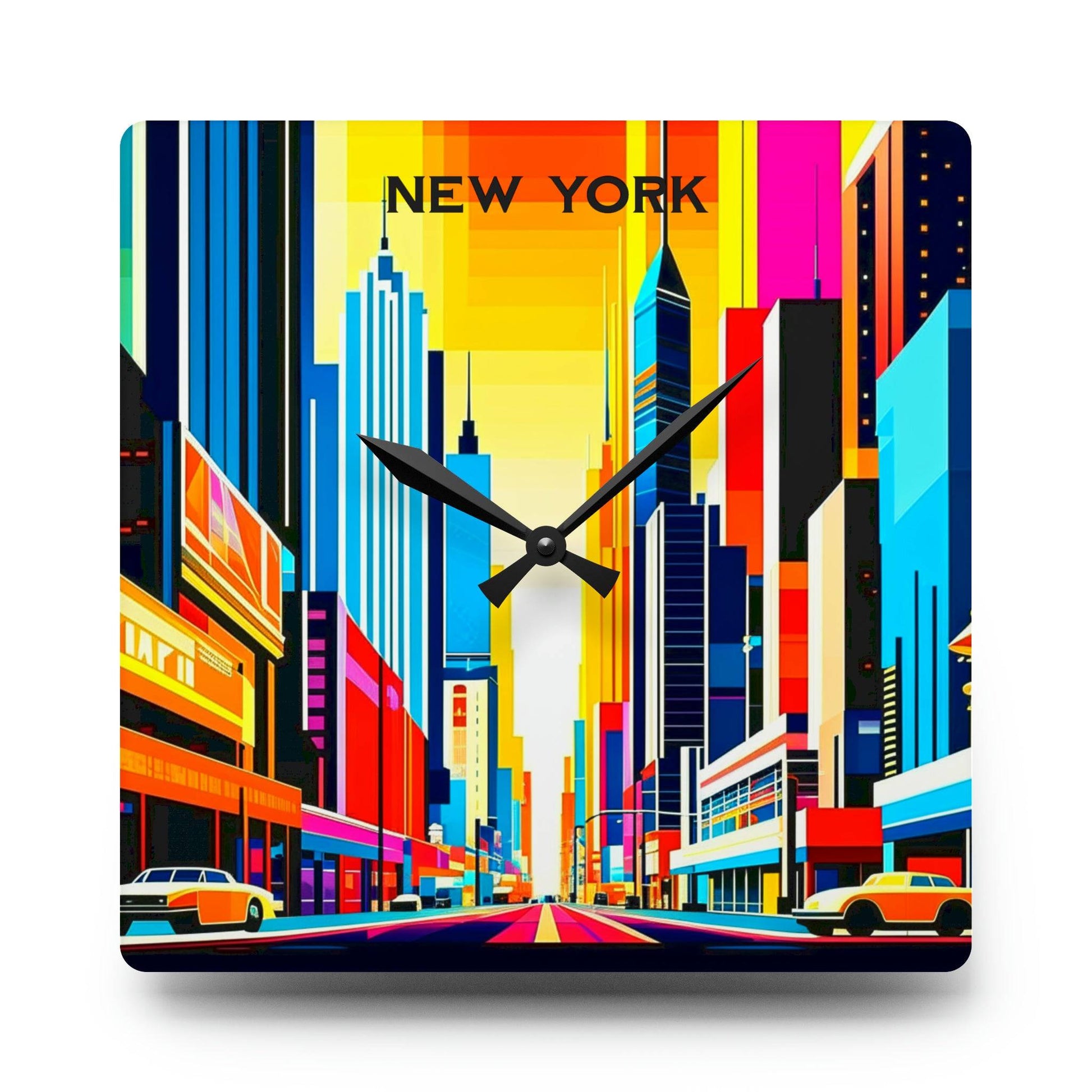 unique wall clock, new york clock