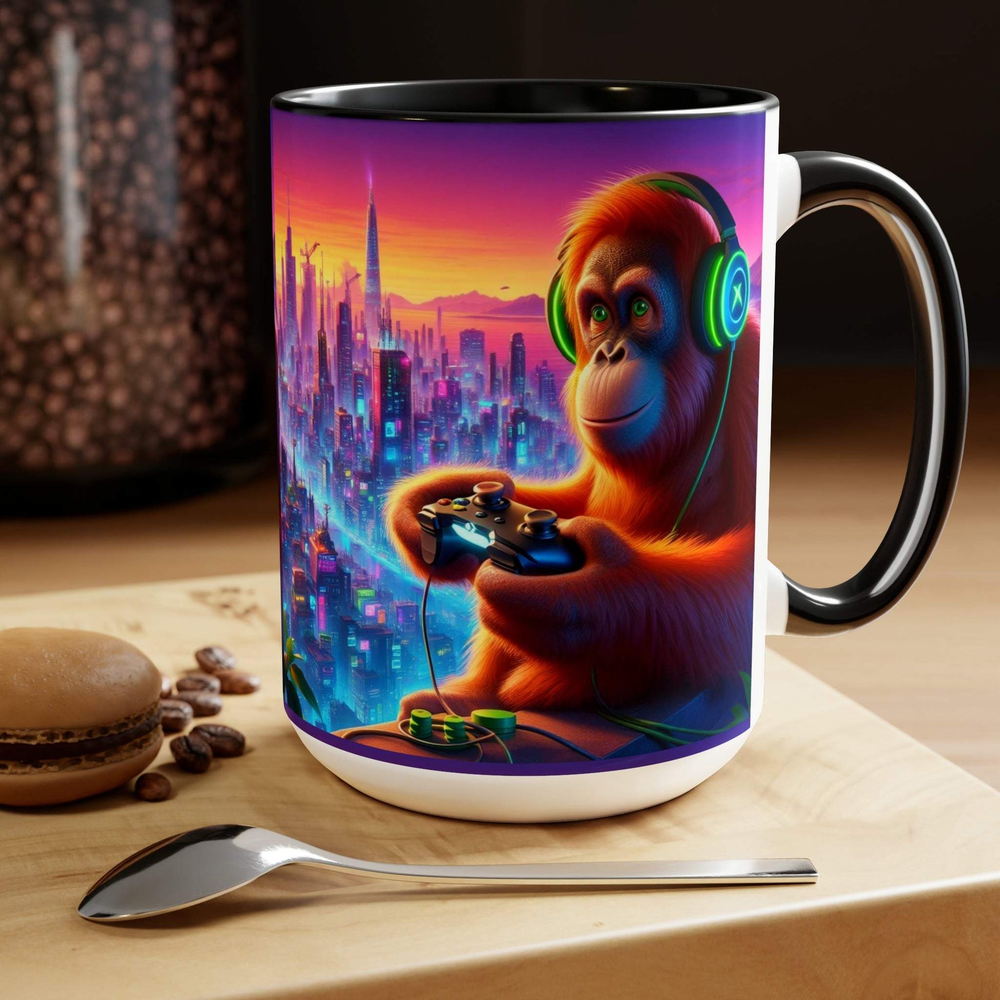 monkey mug, gaming mug