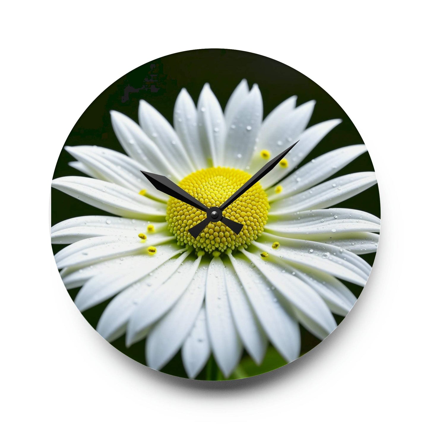 floral wall clock, unique wall clock