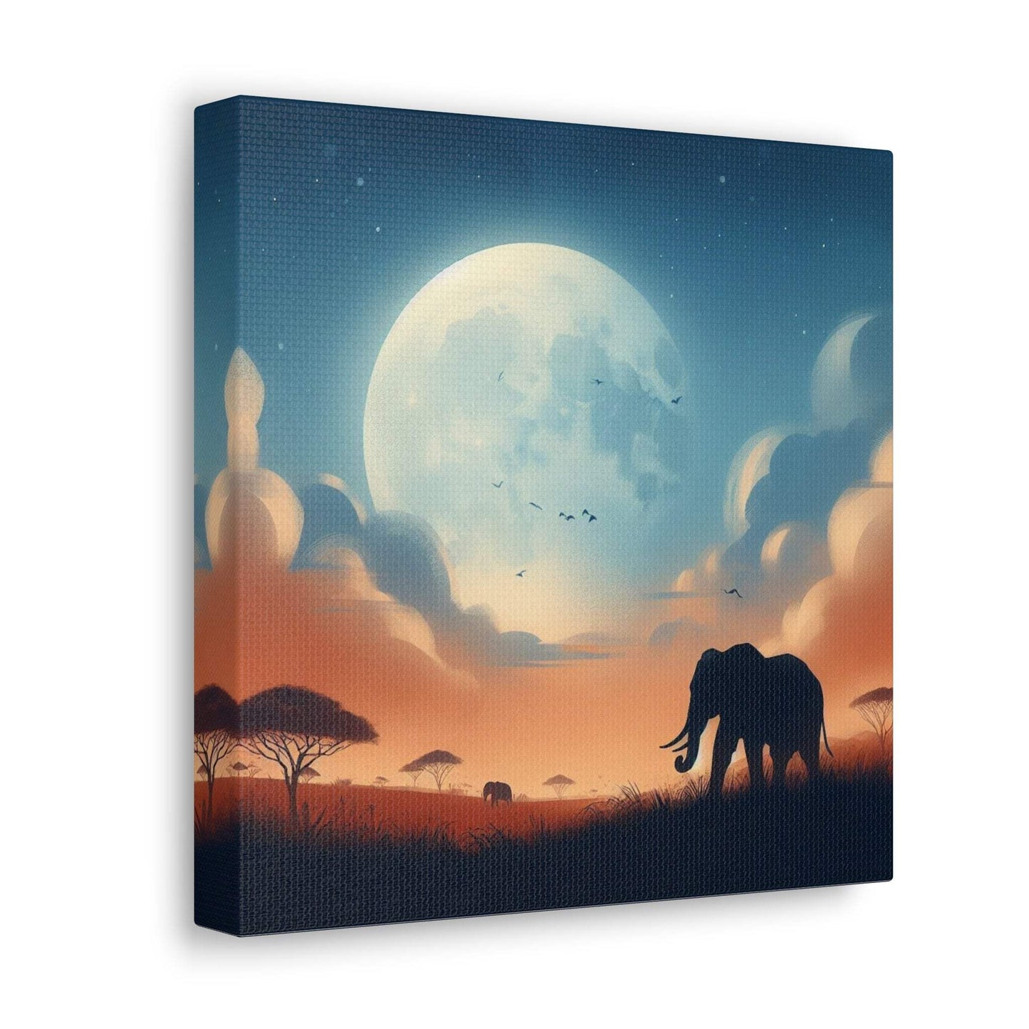 elephant artwork, elephant canvas art