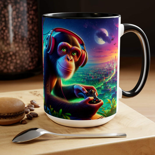 monkey mug, gaming mug