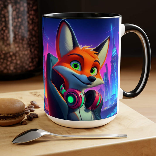 fox mug, gaming mug