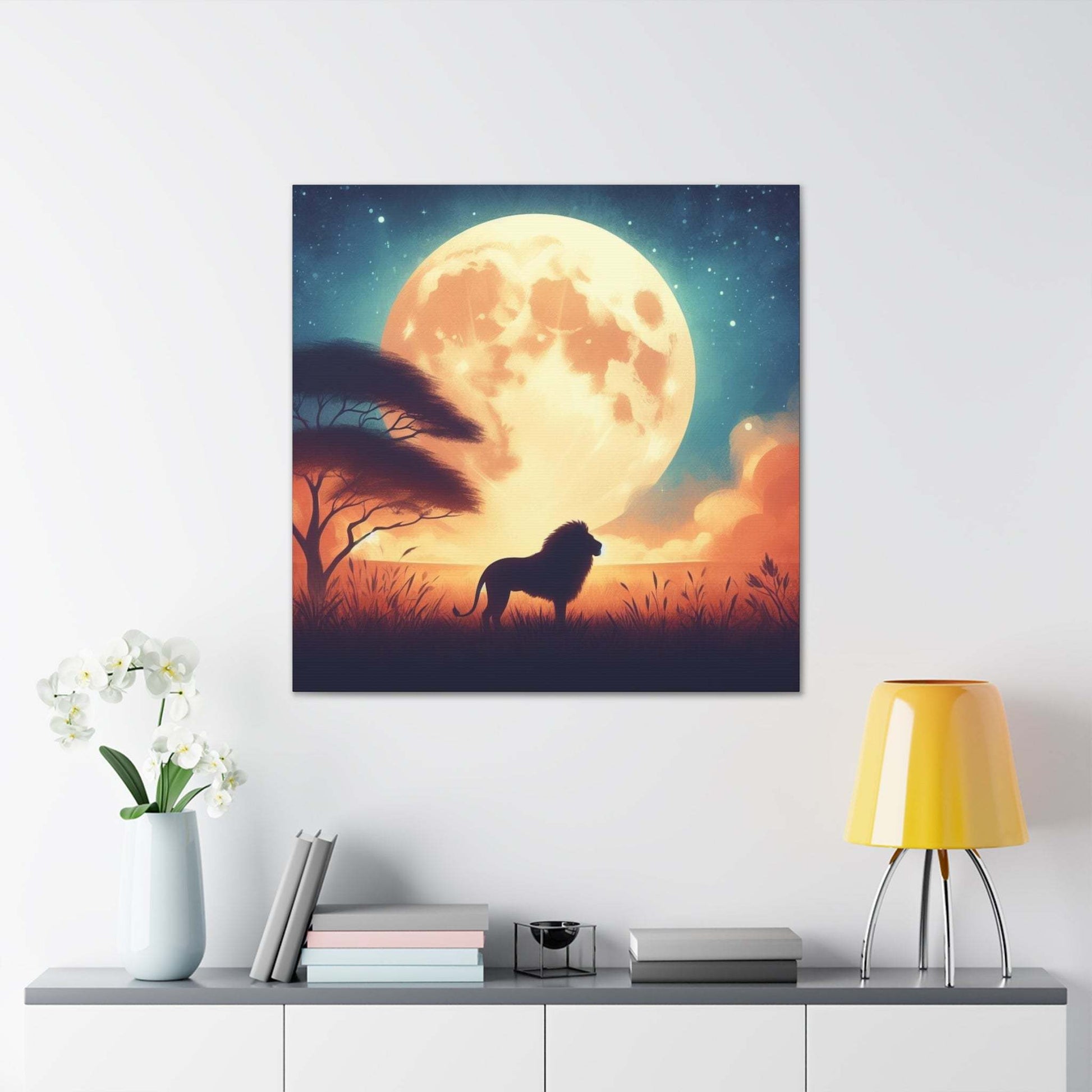 Lion Artwork, Lion wall art canvas