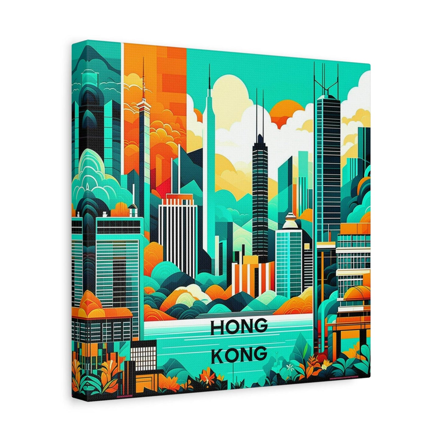 hong kong poster, vintage travel poster