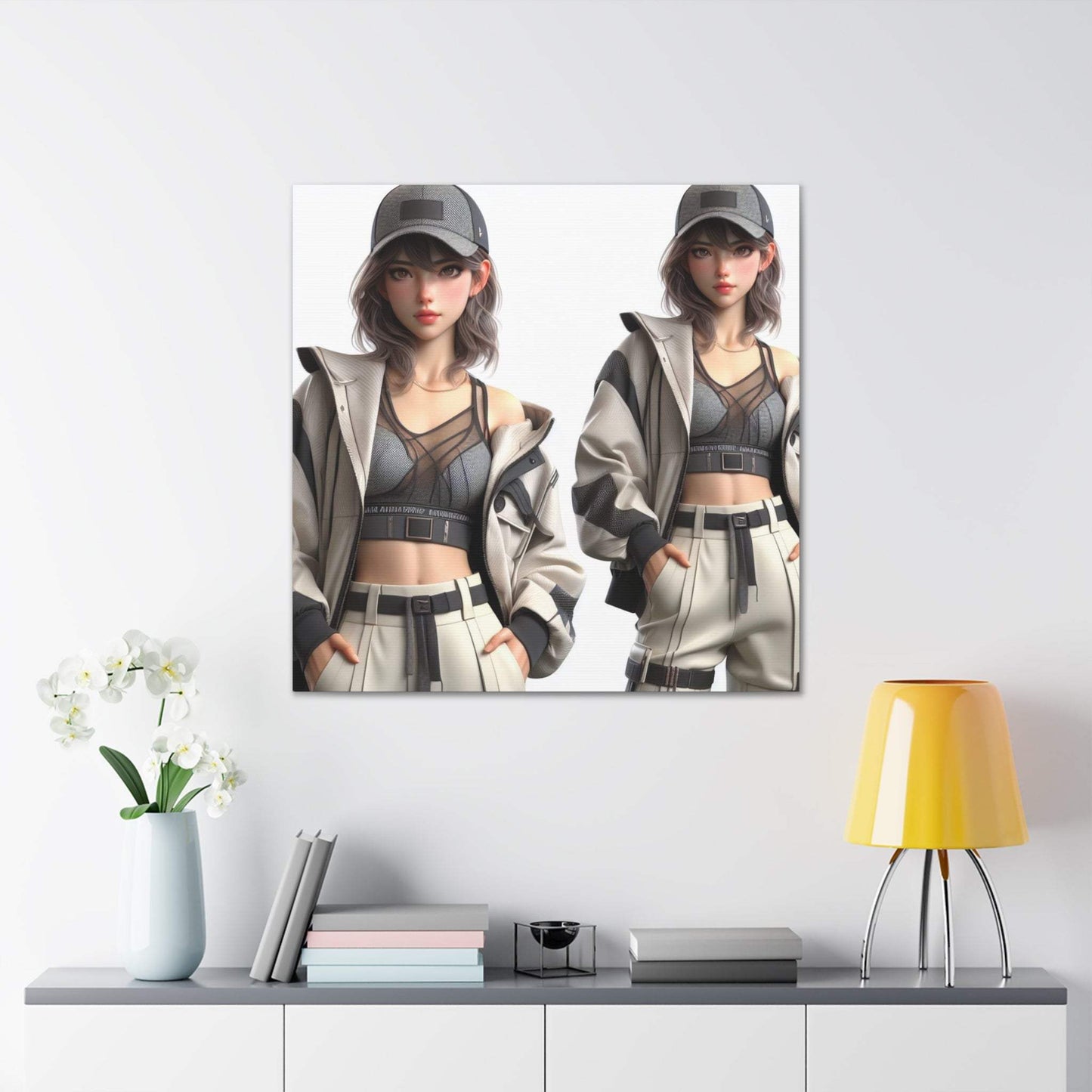 anime art, anime girl poster