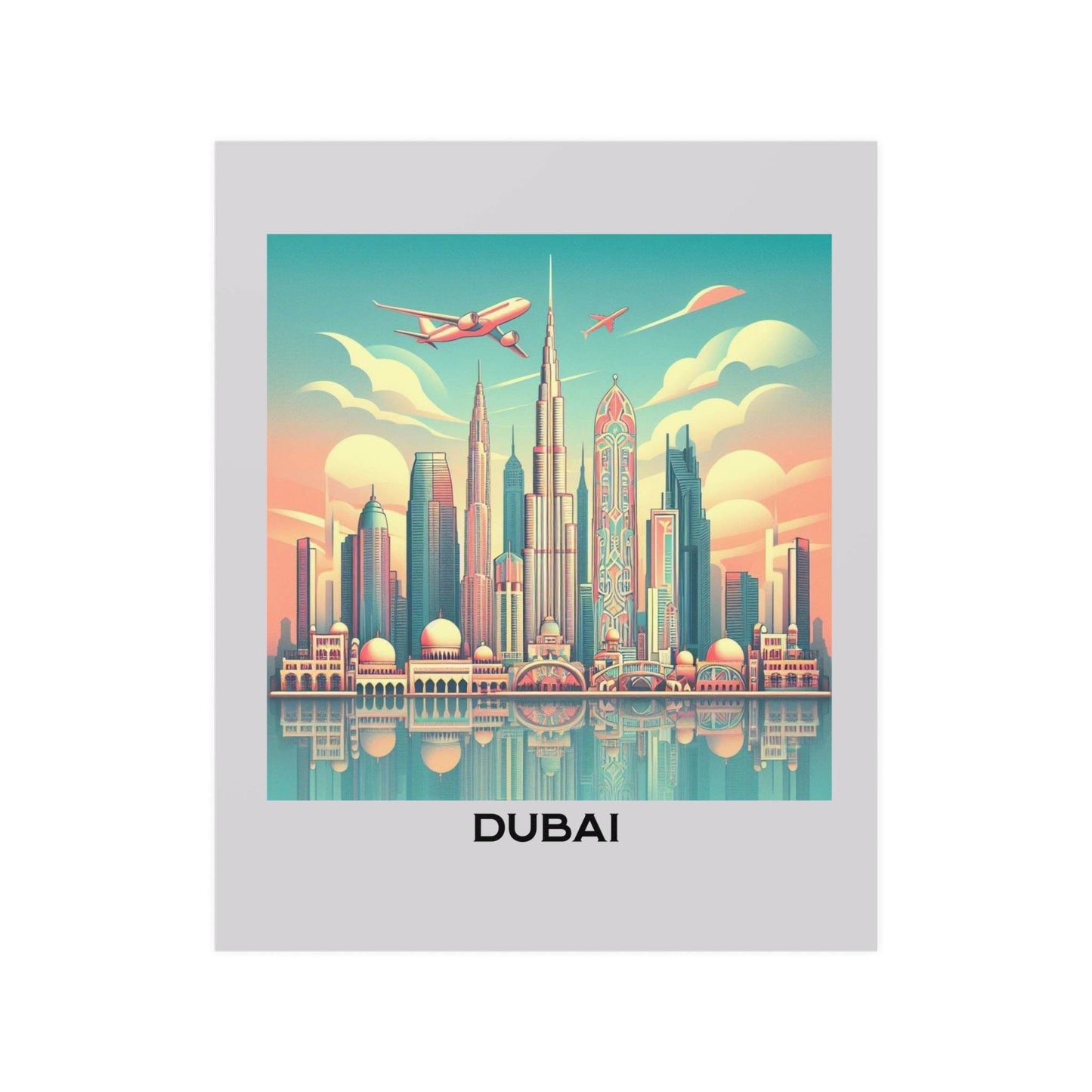 dubai poster, tourism poster