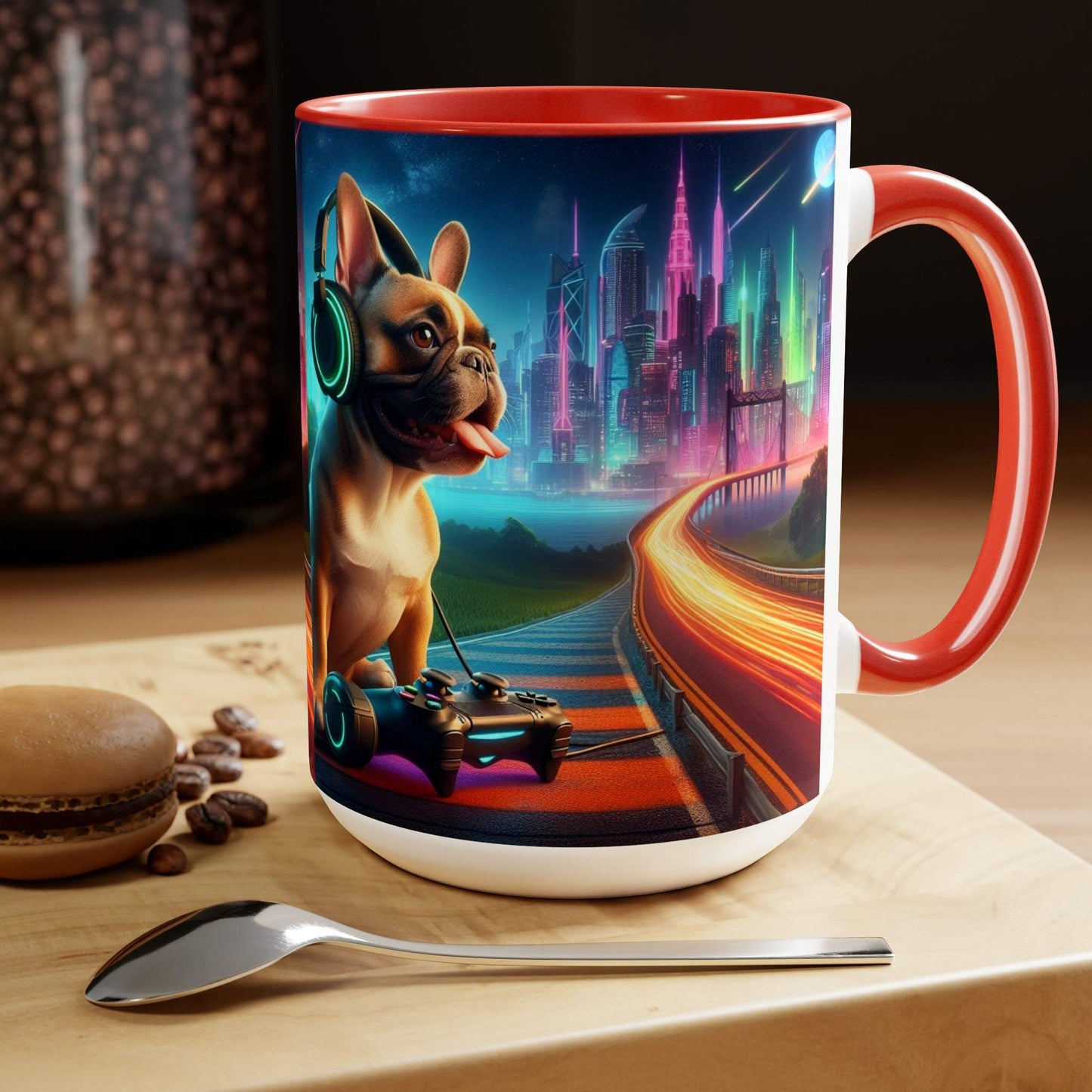 french bulldog mug, gaming mug