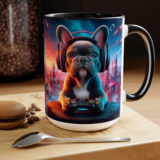 french bulldog mug, gaming mug