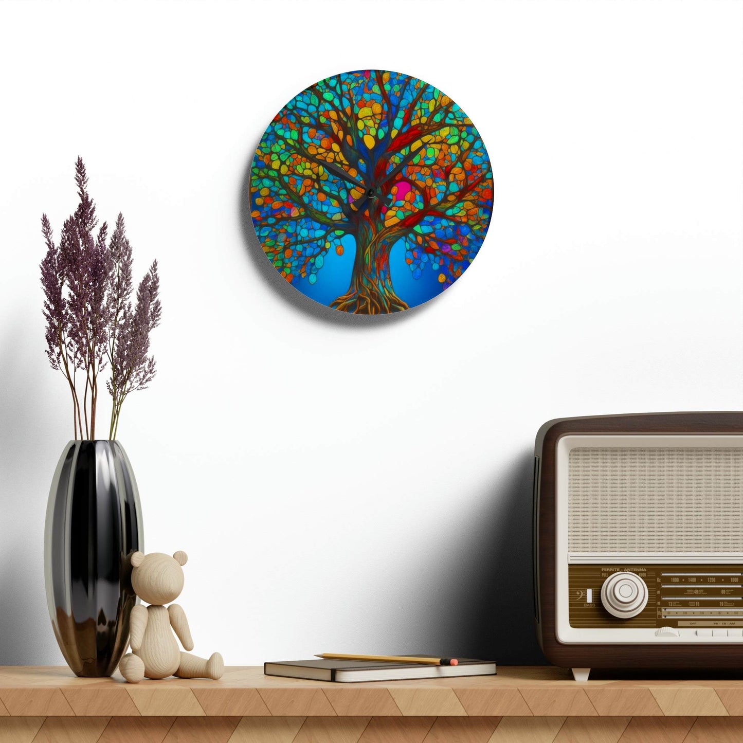 unique wall clock, treeof life clock