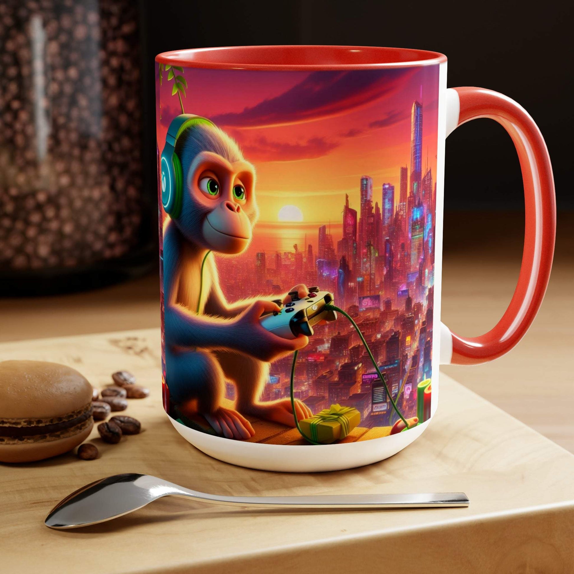 monkey mug, gaming mug