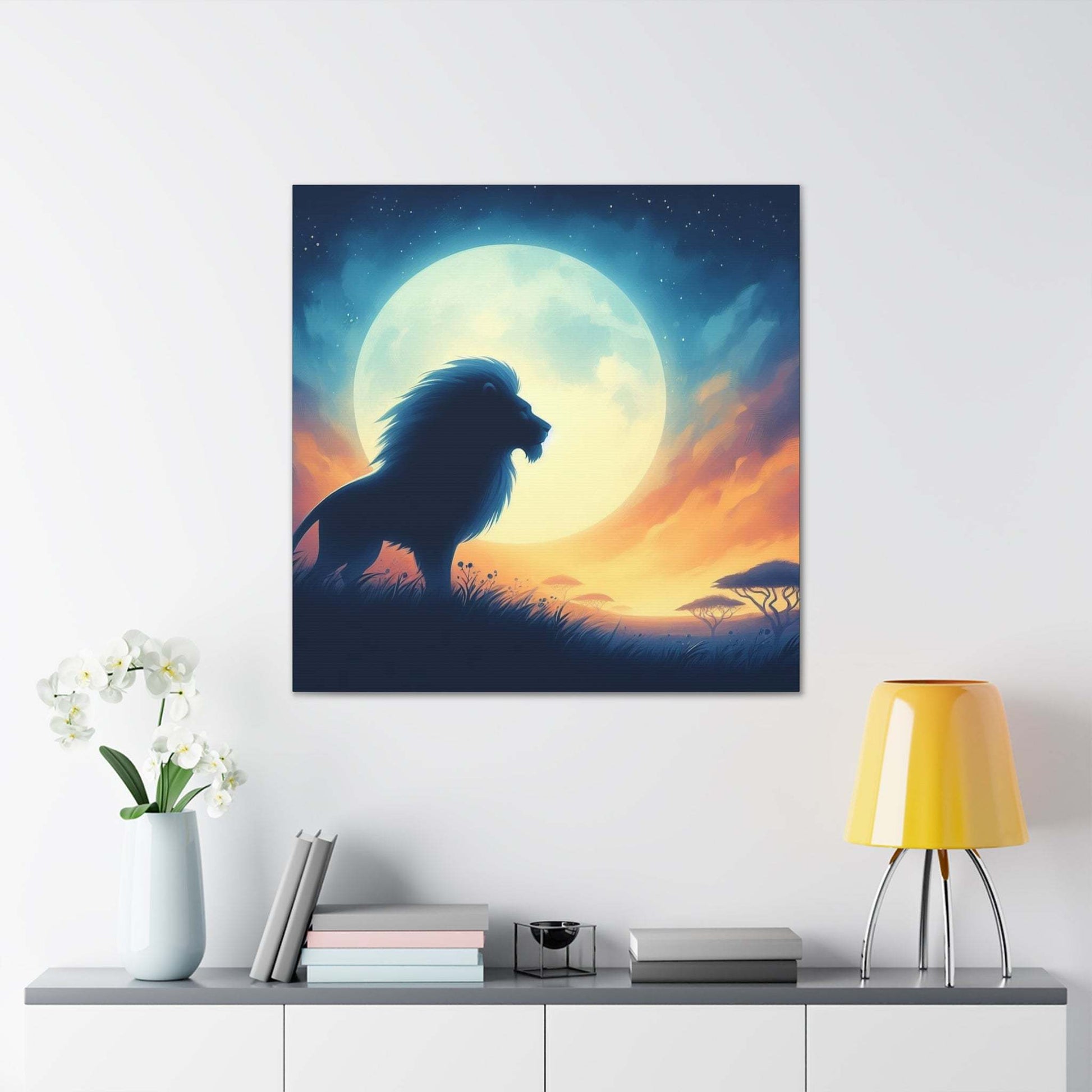 Lion Artwork, Lion wall art canvas