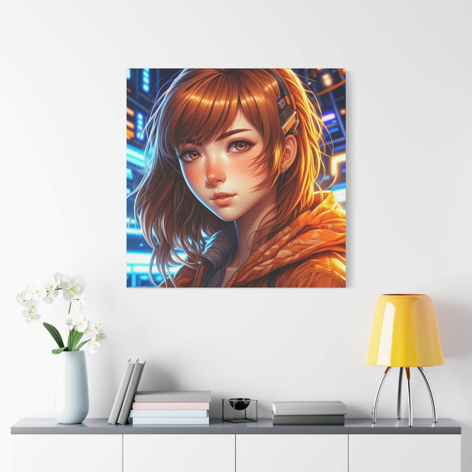 anime art. anime girl poster