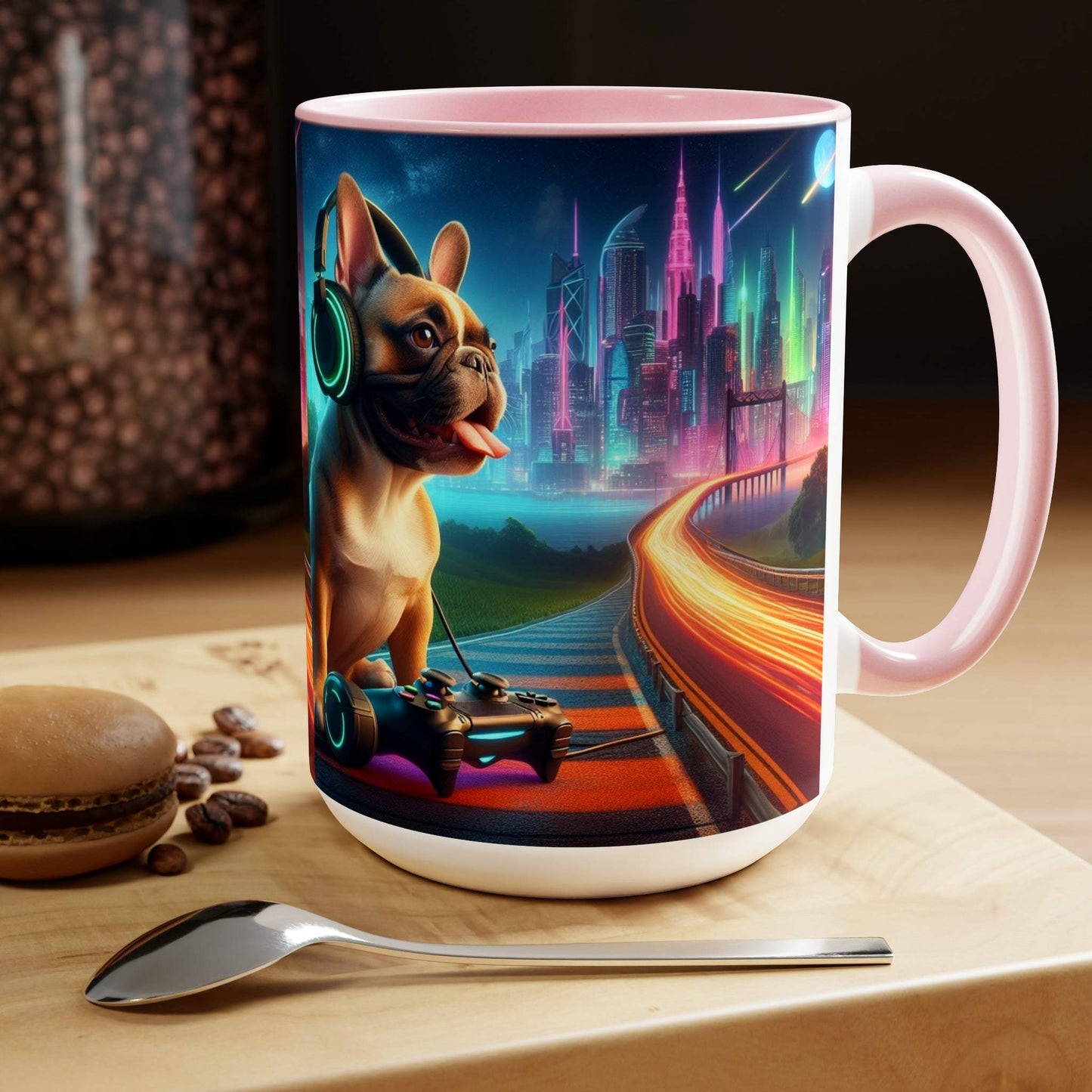 french bulldog mug, gaming mug