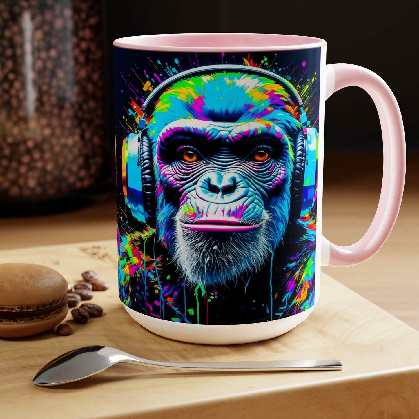 monkey mug, gaming mug