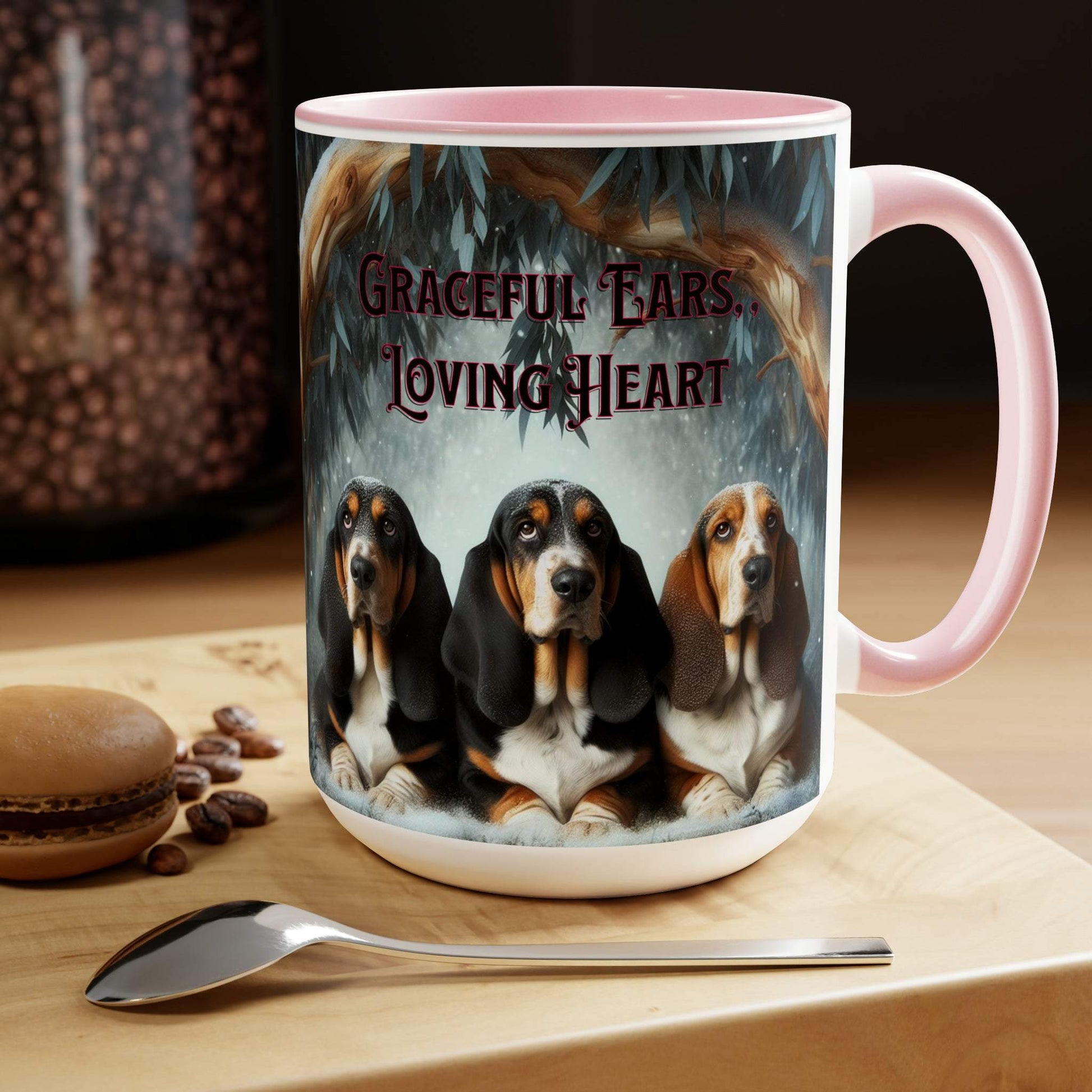 basset hound mug, basset hound coffee mug