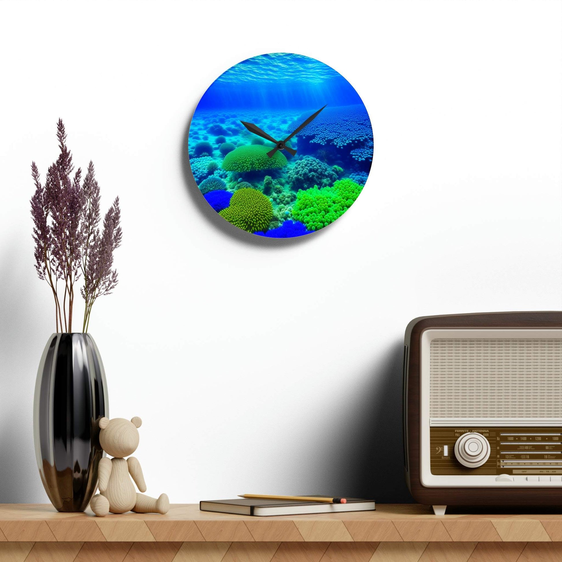 ocean clock, unique wall clock