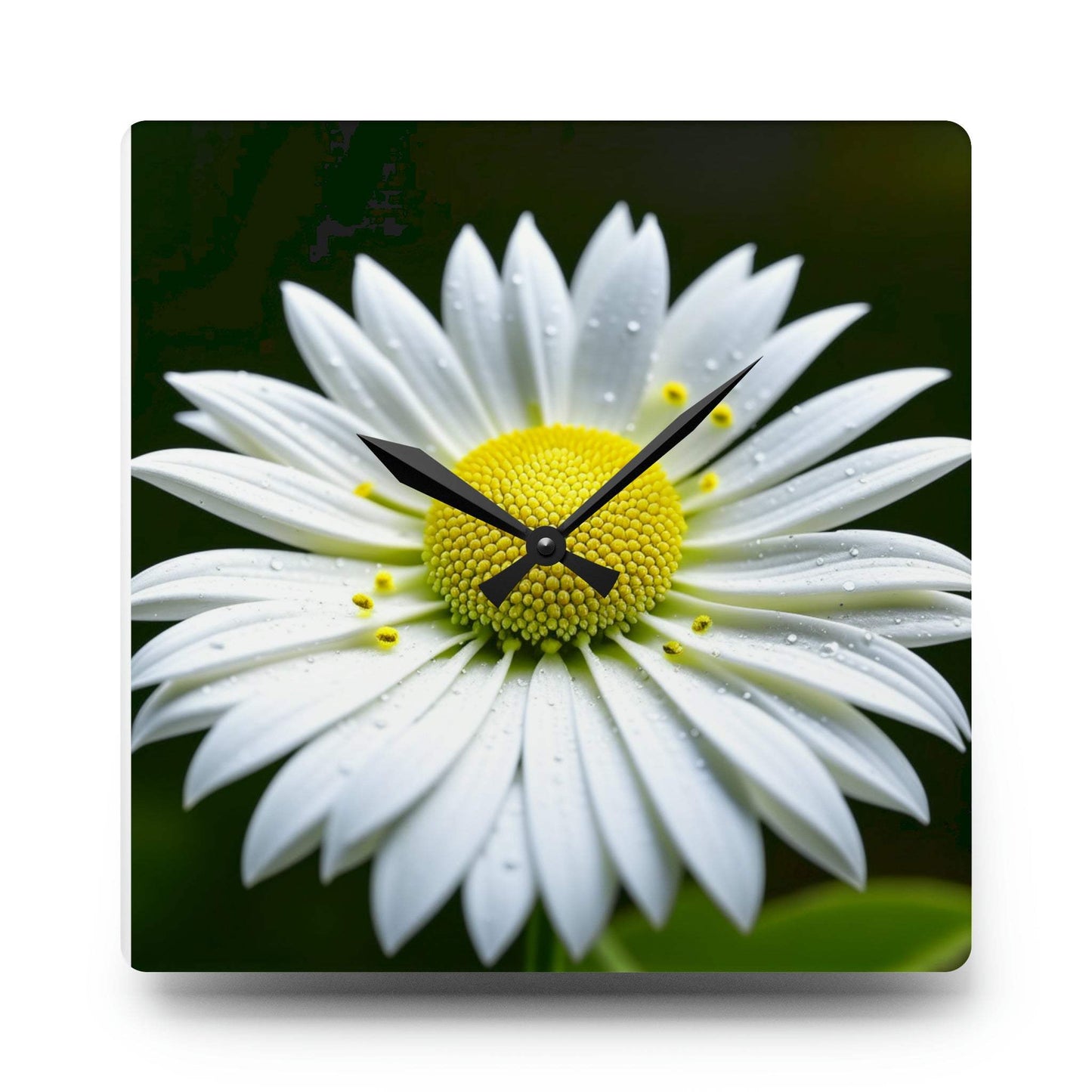 floral wall clock, unique wall clock