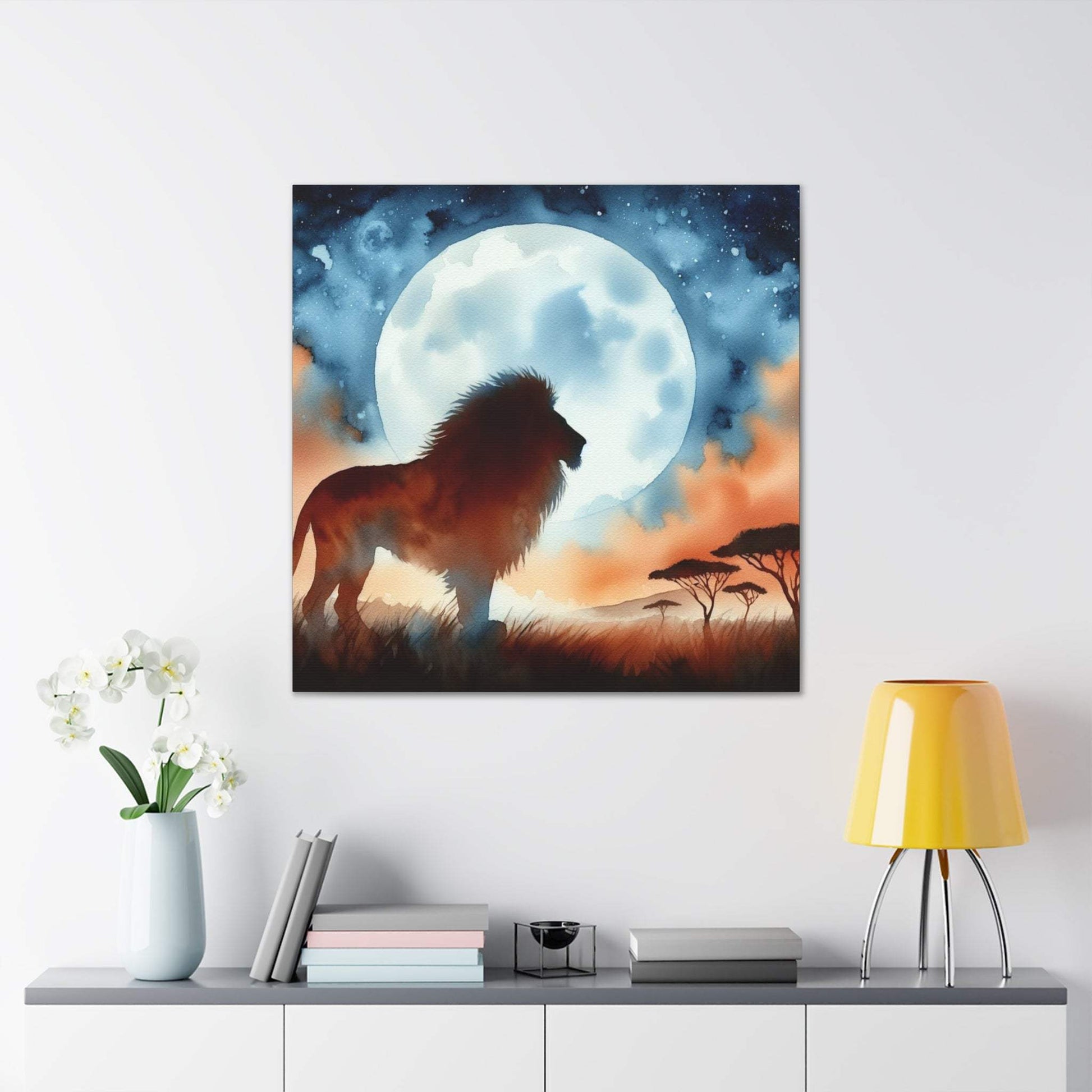 Lion Artwork, Lion wall art canvas