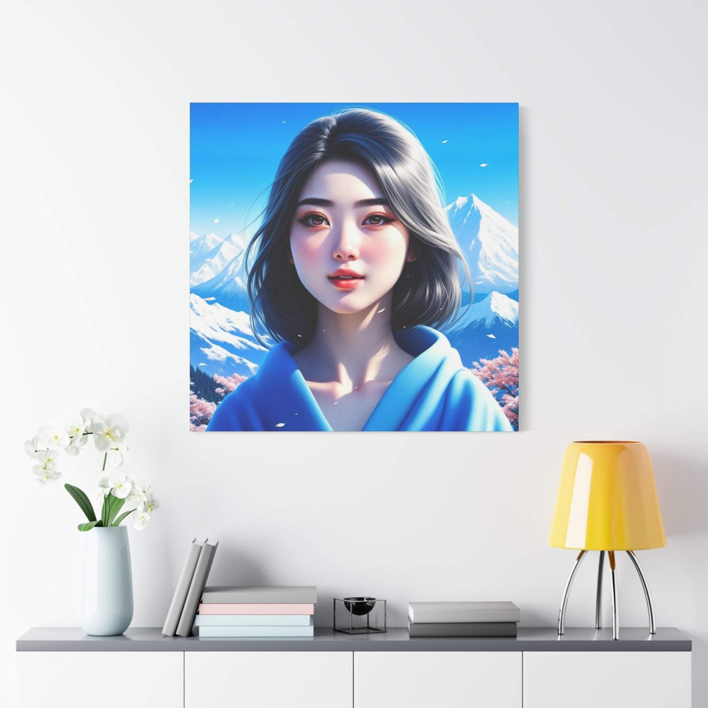 anime art, anime girl poster