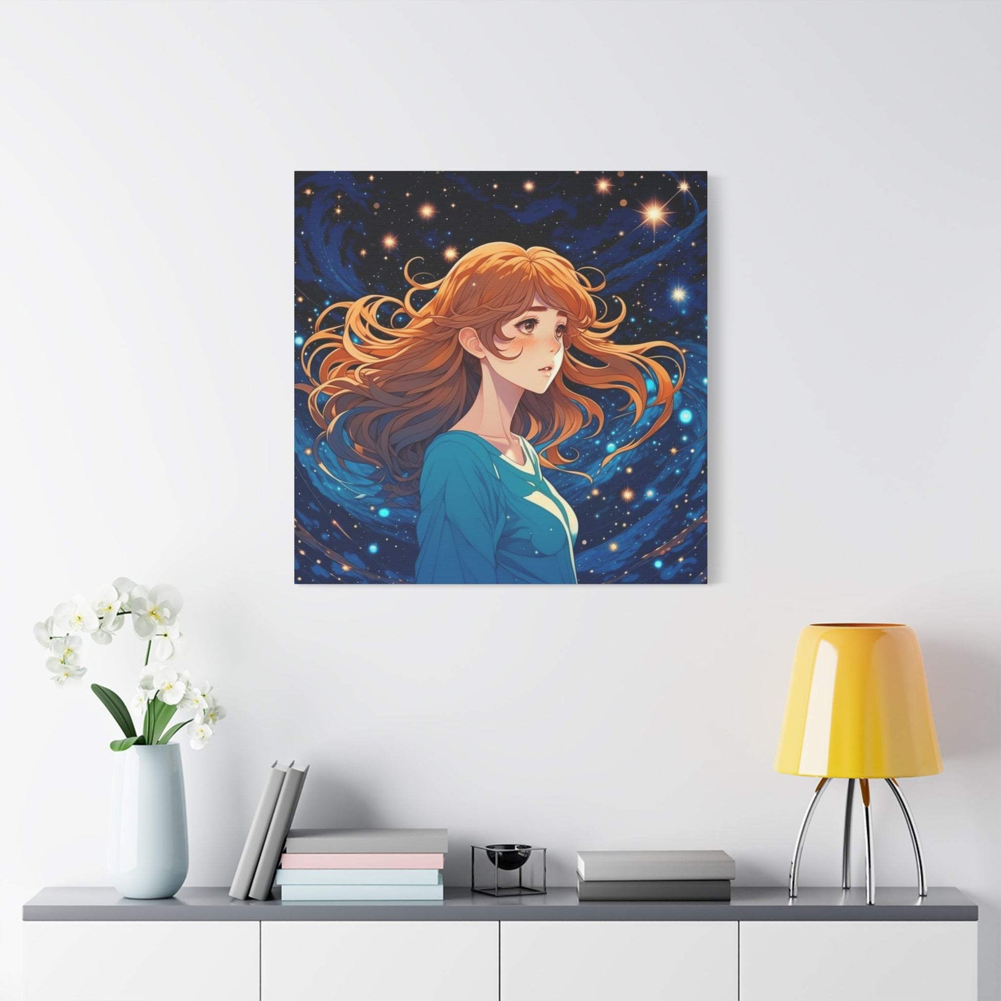 anime art, anime girl poster