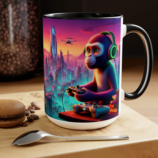 monkey mug, gaming mug