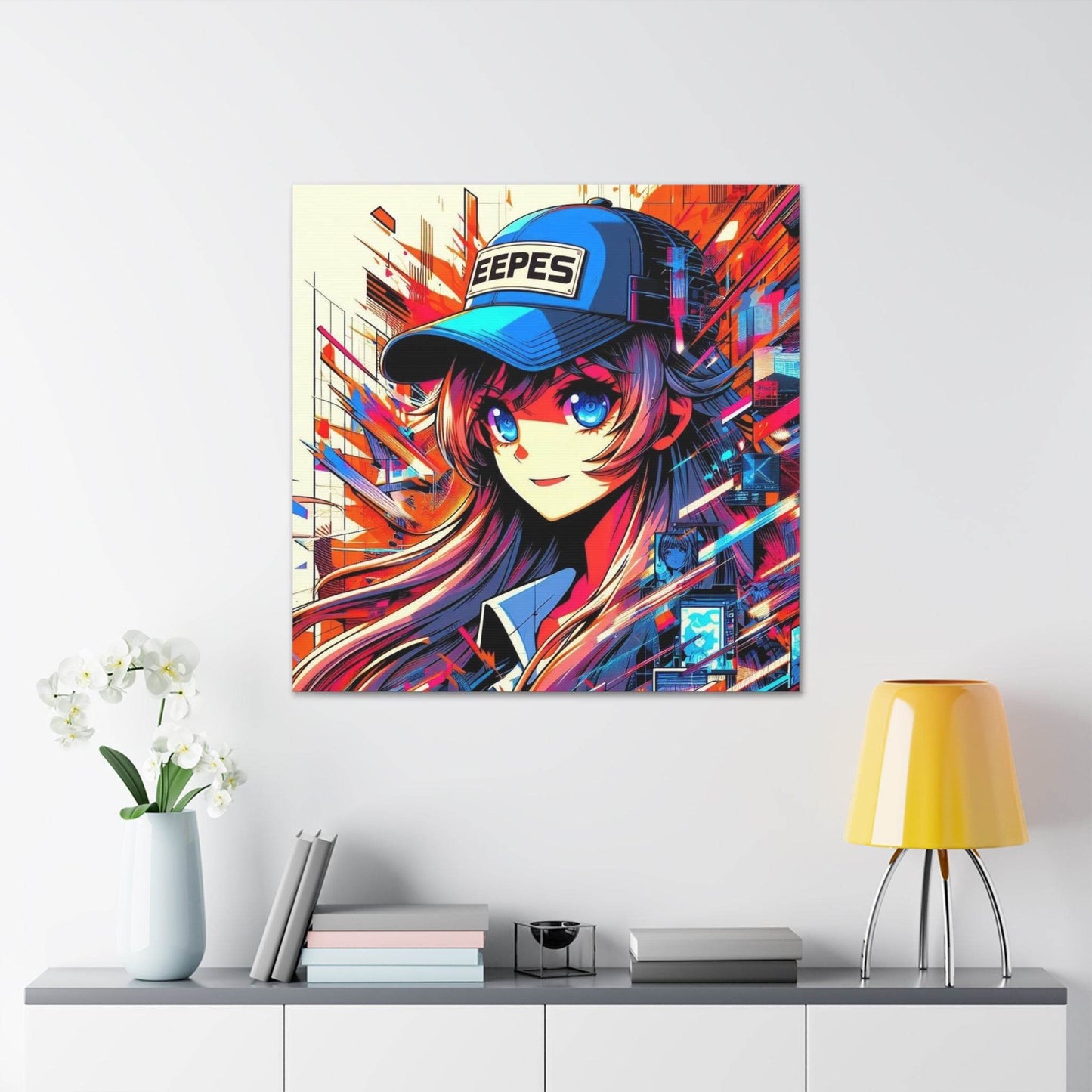 anime art, anime girl poster